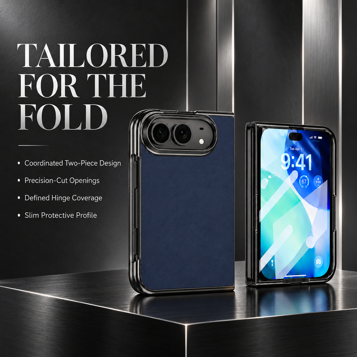 Premium iPhone Case Artificial Leather Semi Transparent Retro Foldable Cover Sweat Resistant Shockproof Slim Non Slip Durable Practical Protective Phone Case