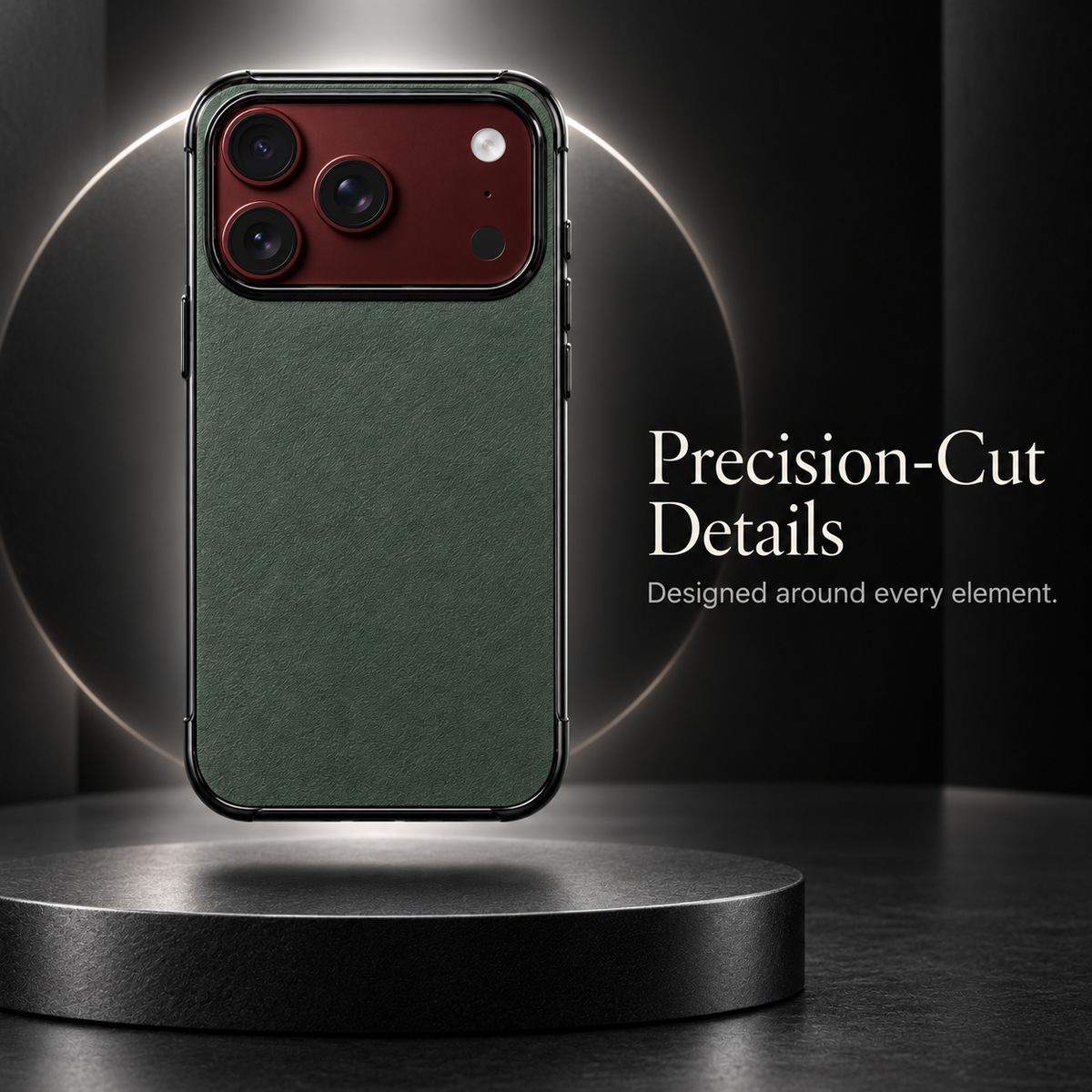 Premium iPhone Case Artificial Leather Semi Transparent Retro Foldable Cover Sweat Resistant Shockproof Slim Non Slip Durable Practical Protective Phone Case