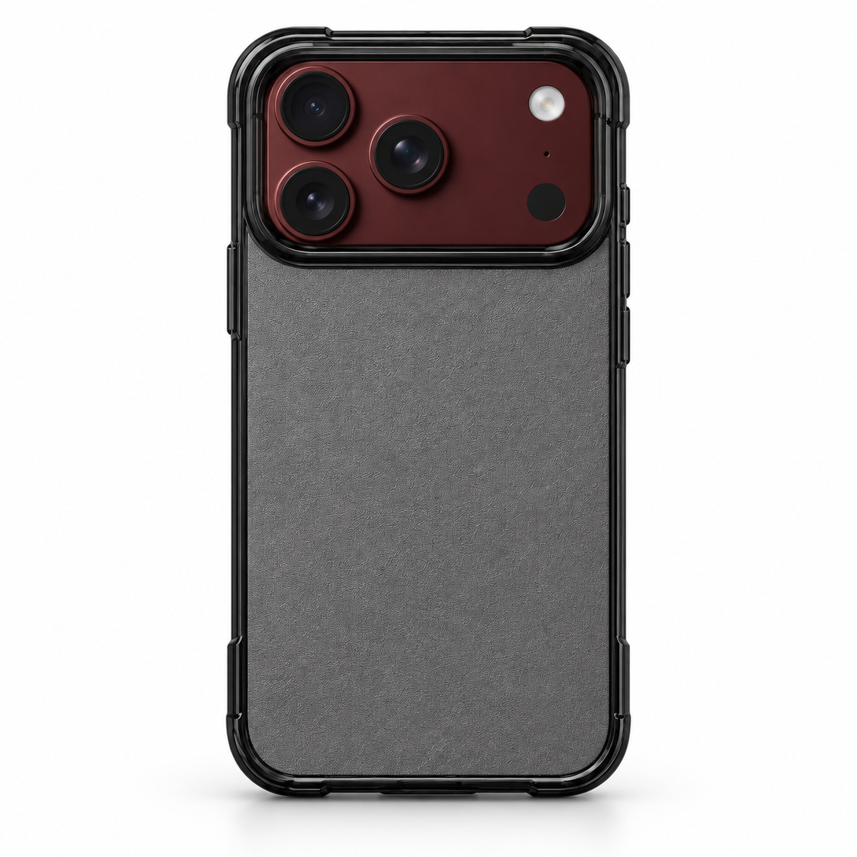 Premium iPhone Case Artificial Leather Semi Transparent Retro Foldable Cover Sweat Resistant Shockproof Slim Non Slip Durable Practical Protective Phone Case