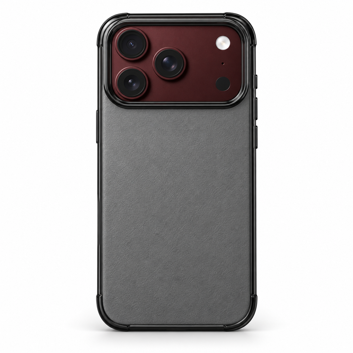Premium iPhone Case Artificial Leather Semi Transparent Retro Foldable Cover Sweat Resistant Shockproof Slim Non Slip Durable Practical Protective Phone Case