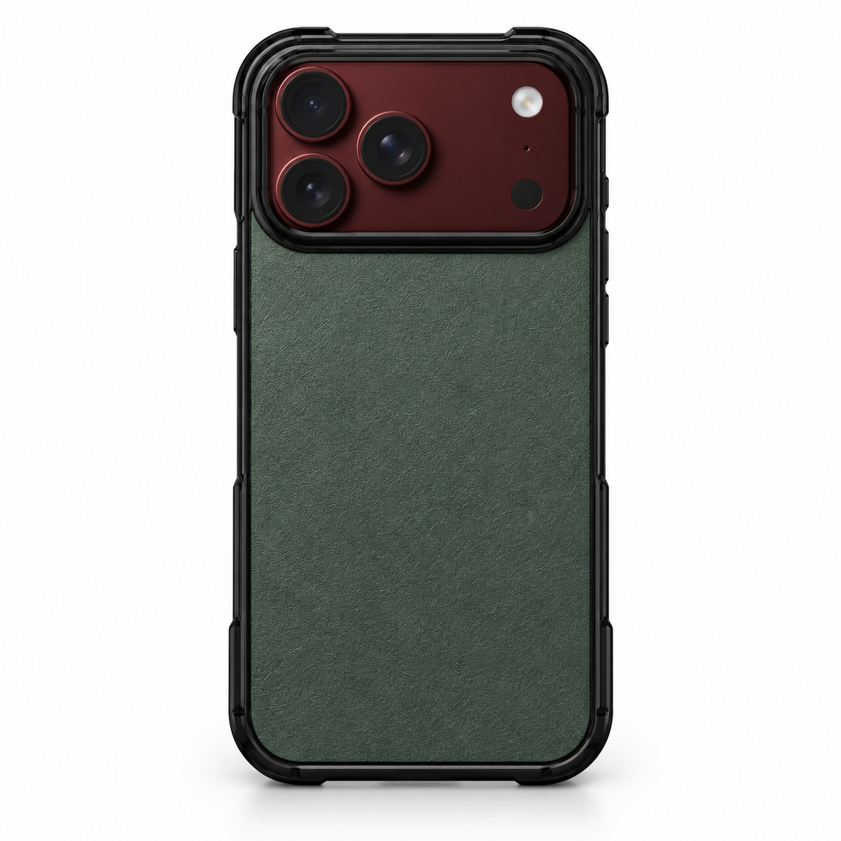 Premium iPhone Case Artificial Leather Semi Transparent Retro Foldable Cover Sweat Resistant Shockproof Slim Non Slip Durable Practical Protective Phone Case