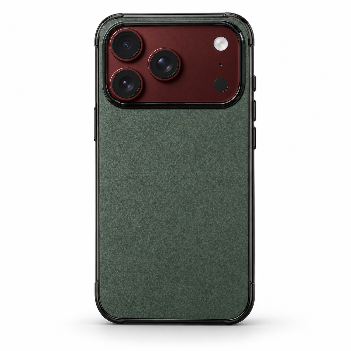 Premium iPhone Case Artificial Leather Semi Transparent Retro Foldable Cover Sweat Resistant Shockproof Slim Non Slip Durable Practical Protective Phone Case