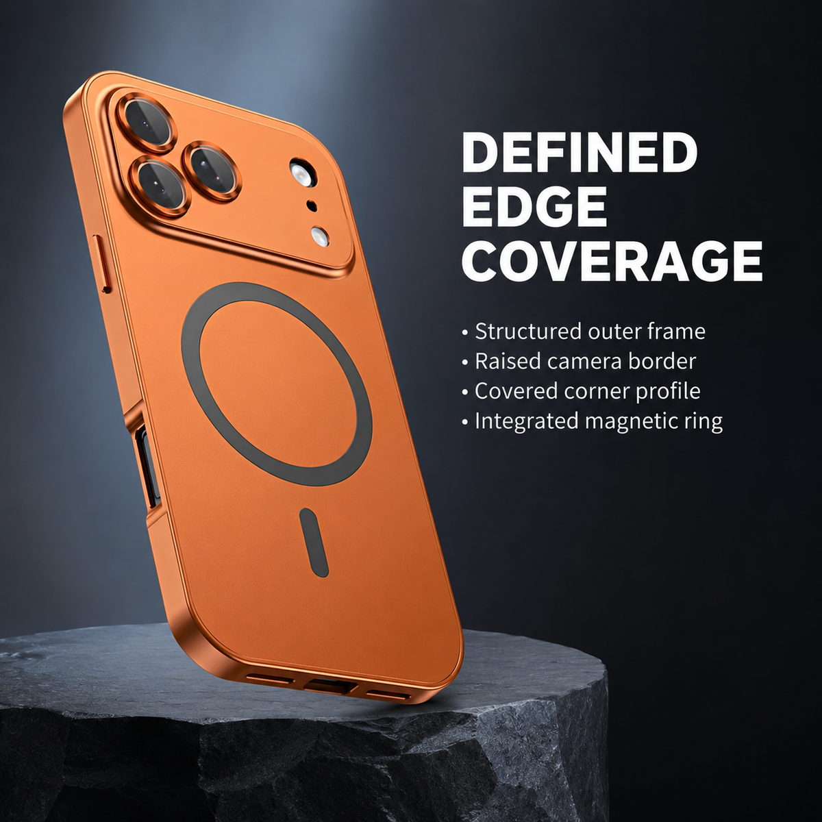 Premium iPhone Case Buckle Type Metal Aluminum Frame MagSafe Magnetic Hard PC Back Panel Shockproof Slim Anti Scratch Durable Protective Phone Cover Case