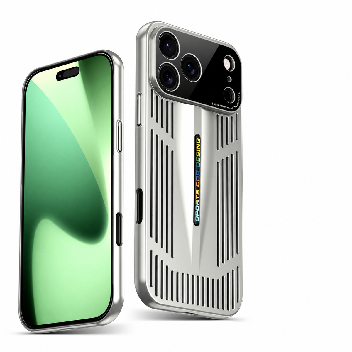 Premium iPhone Case Cooling Shockproof PC TPU Protective Cover Heat Dissipation Anti Scratch Anti Fingerprint Non Slip Water Resistant Plated Slim Case
