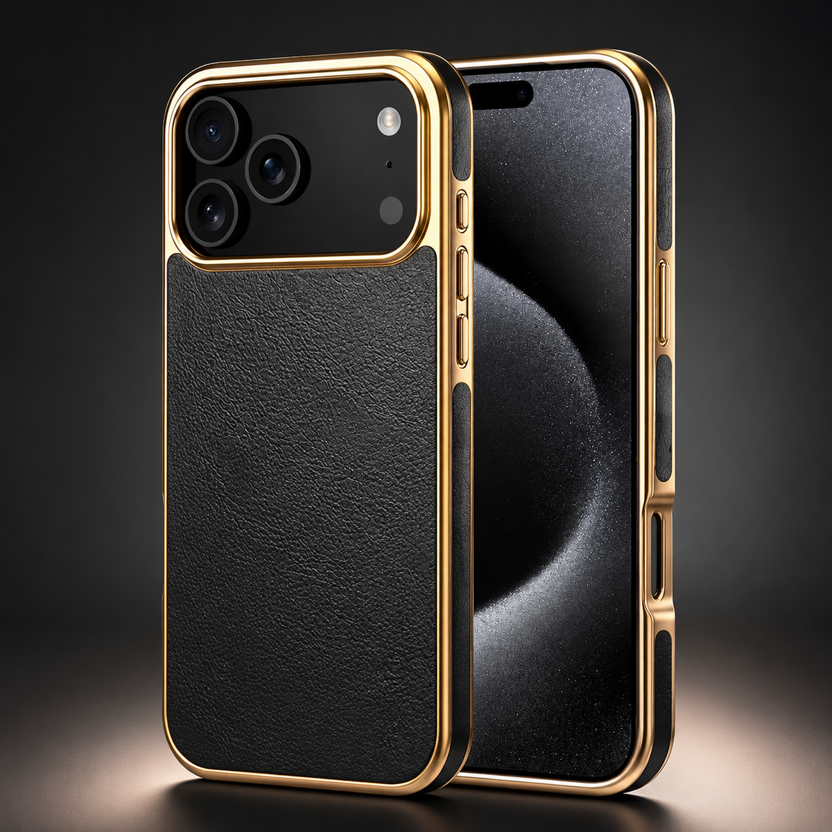 Premium iPhone Case Cowhide Leather Electroplated Cover Non Slip Skin Friendly Heat Resistant Slim Protective Case Minimalist Durable Finish Daily Use