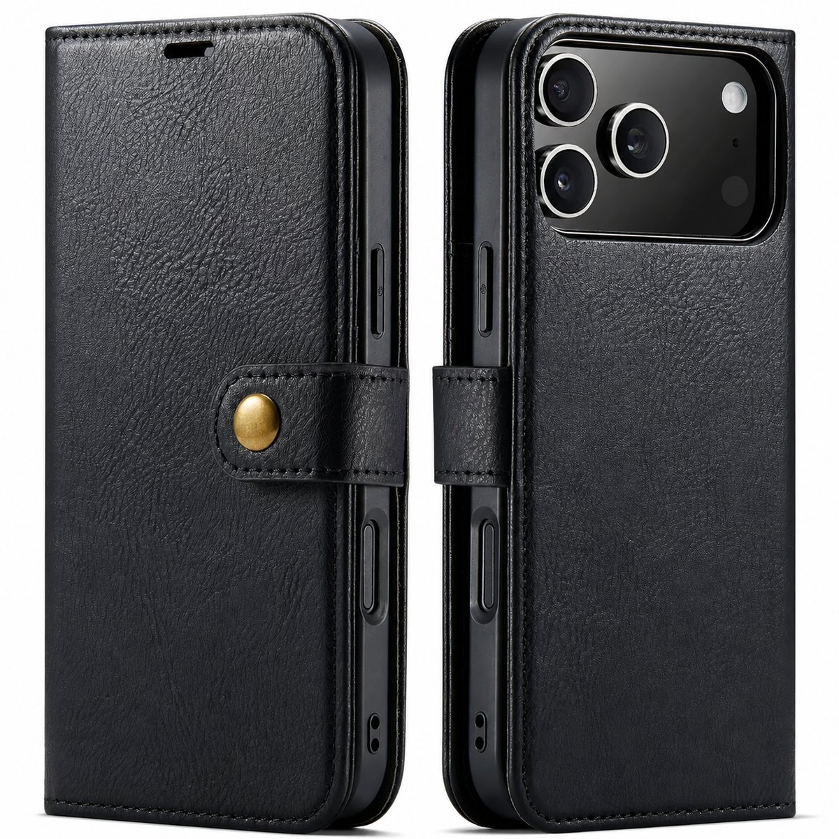 Premium iPhone Case Detachable Magnetic Leather Wallet Cover Card Holder Flip Design Full Body Protective Slim Case for Daily Carry and Travel Use Now