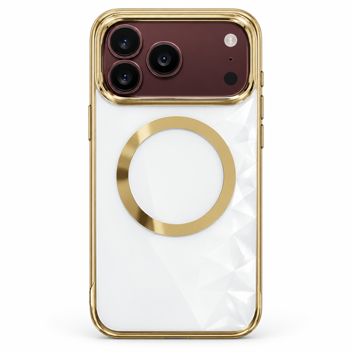 Premium iPhone Case Electroplated Magnetic Clear Transparent Foldable Cover Shockproof Slim Anti Scratch Durable Fashion Protective Phone Cover Shell Case