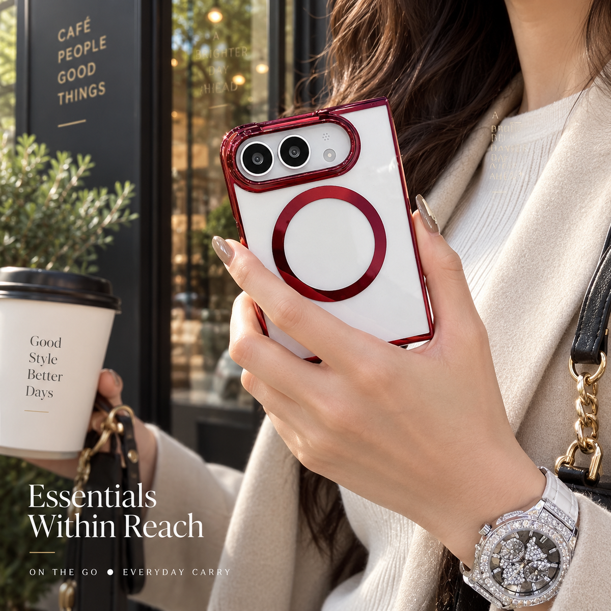 Premium iPhone Case Electroplated Magnetic Clear Transparent Foldable Cover Shockproof Slim Anti Scratch Durable Fashion Protective Phone Cover Shell Case