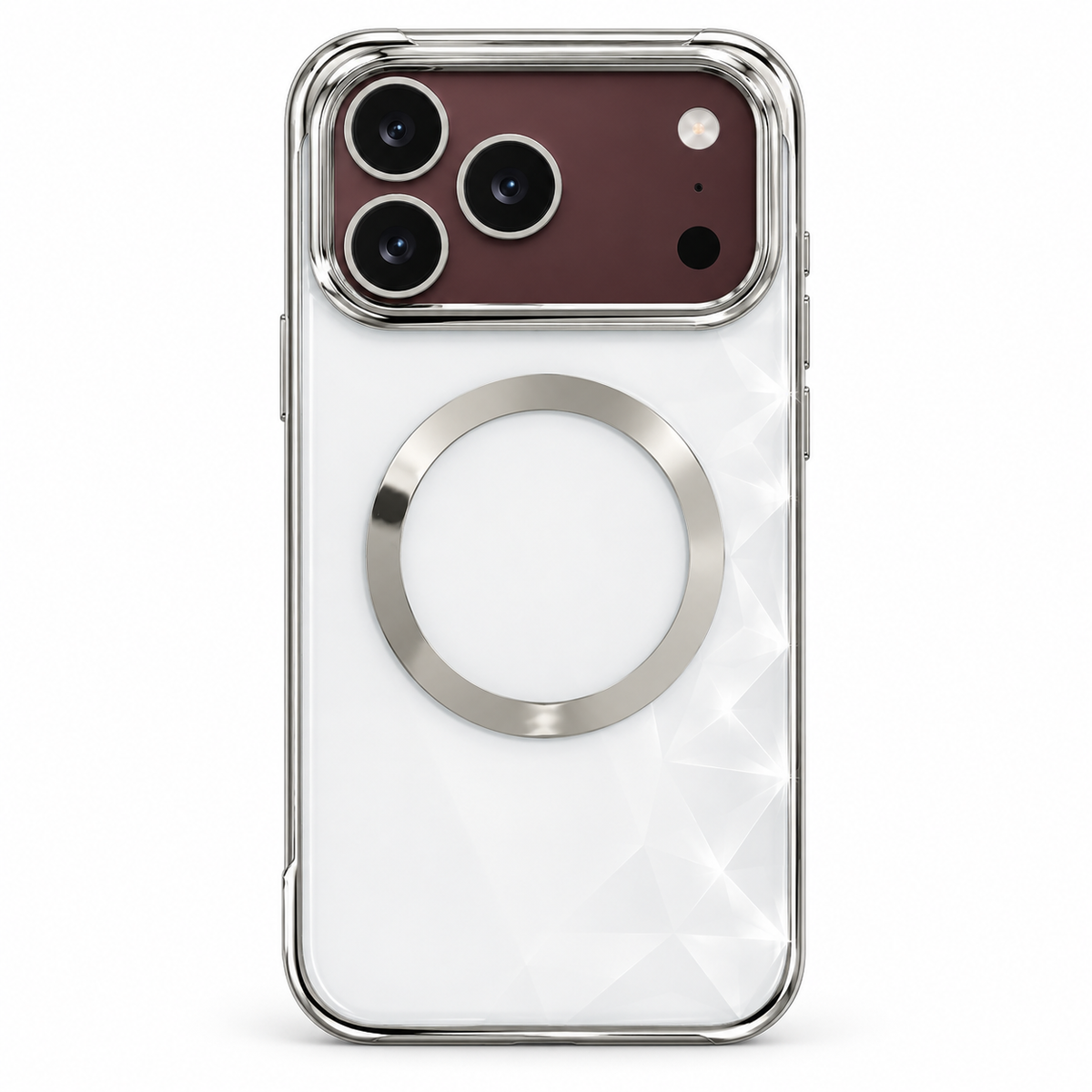 Premium iPhone Case Electroplated Magnetic Clear Transparent Foldable Cover Shockproof Slim Anti Scratch Durable Fashion Protective Phone Cover Shell Case