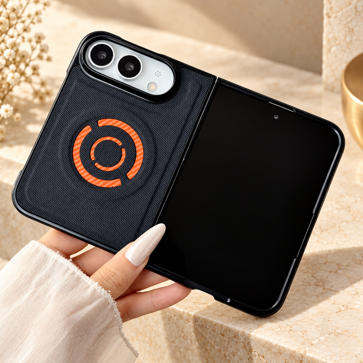 Premium iPhone Case Fabric Leather Magnetic MagSafe Anti Drop Non Slip Full Camera Protection Shockproof Slim Durable Luxury Protective Back Phone Cover Case