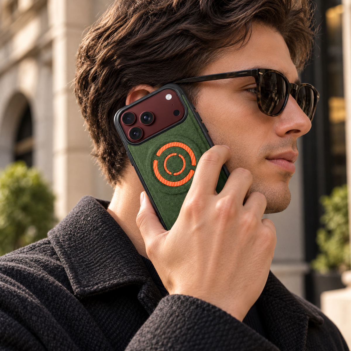 Premium iPhone Case Fabric Leather Magnetic MagSafe Anti Drop Non Slip Full Camera Protection Shockproof Slim Durable Luxury Protective Back Phone Cover Case