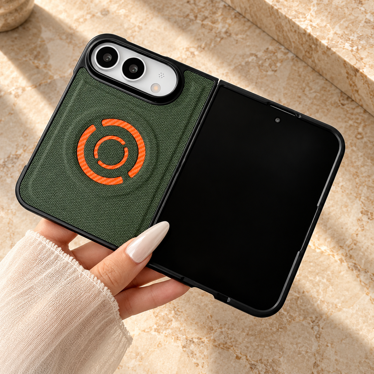 Premium iPhone Case Fabric Leather Magnetic MagSafe Anti Drop Non Slip Full Camera Protection Shockproof Slim Durable Luxury Protective Back Phone Cover Case