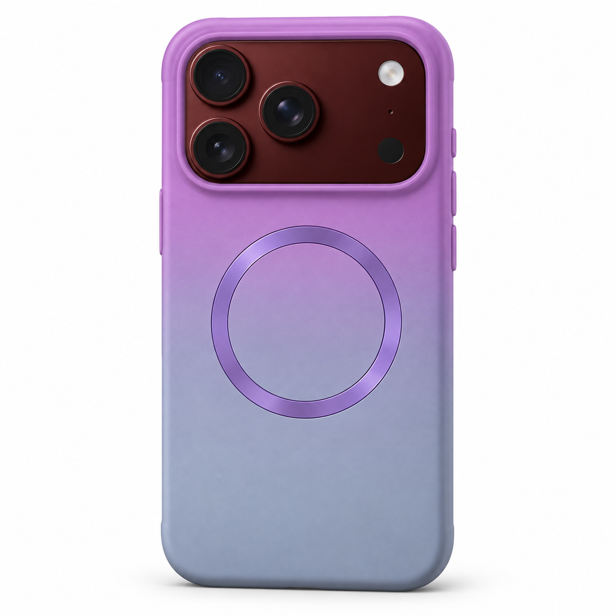 Premium iPhone Case Fashion Gradient Color MagSafe Magnetic Hinge Protection Foldable Cover Hard PC Shockproof Slim Skin Feel Durable Protective Phone Case