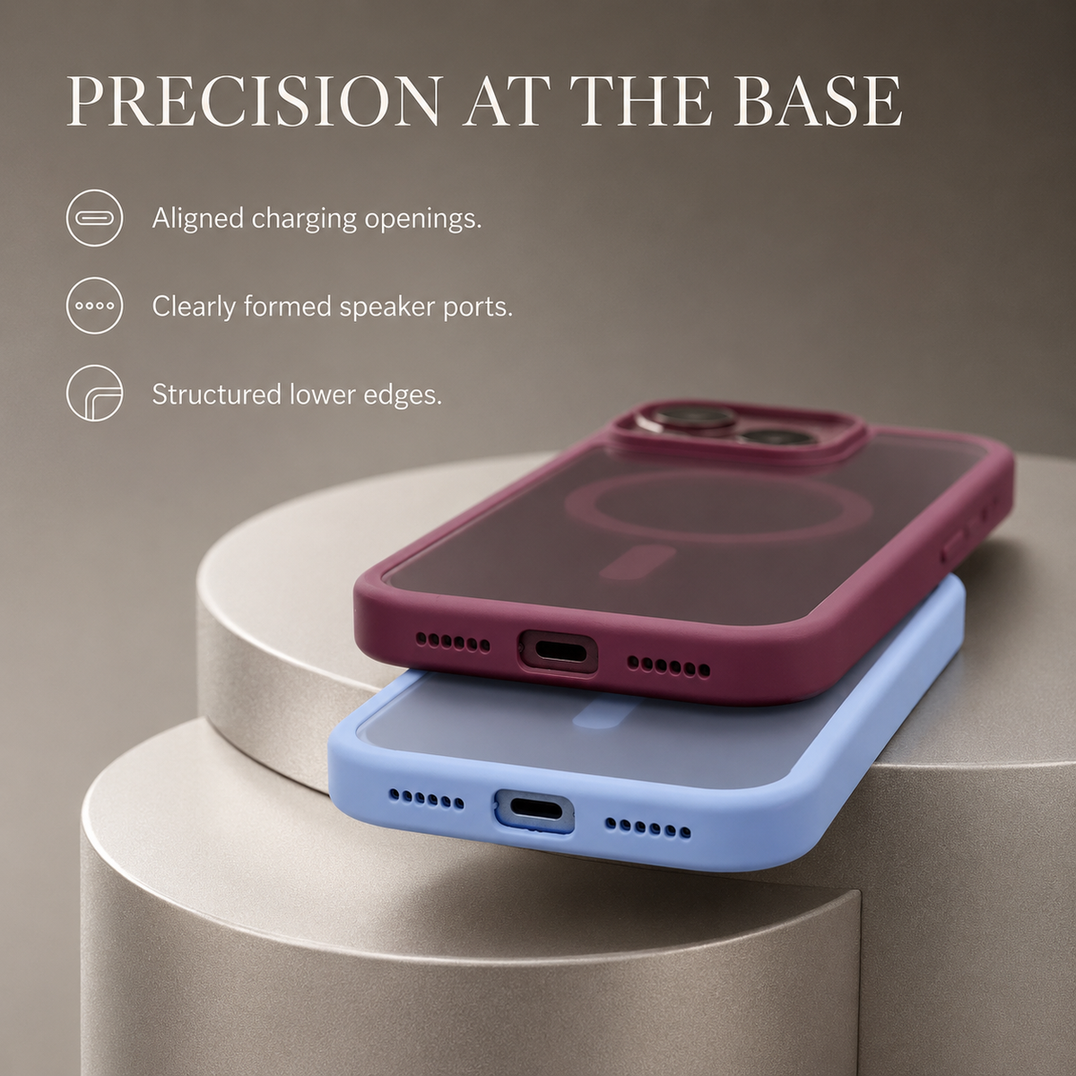 Premium iPhone Case Fashion Matte Transparent MagSafe Magnetic Back Shockproof Anti Fingerprint Slim Non Slip Durable Clear Protective Phone Cover Shell Case