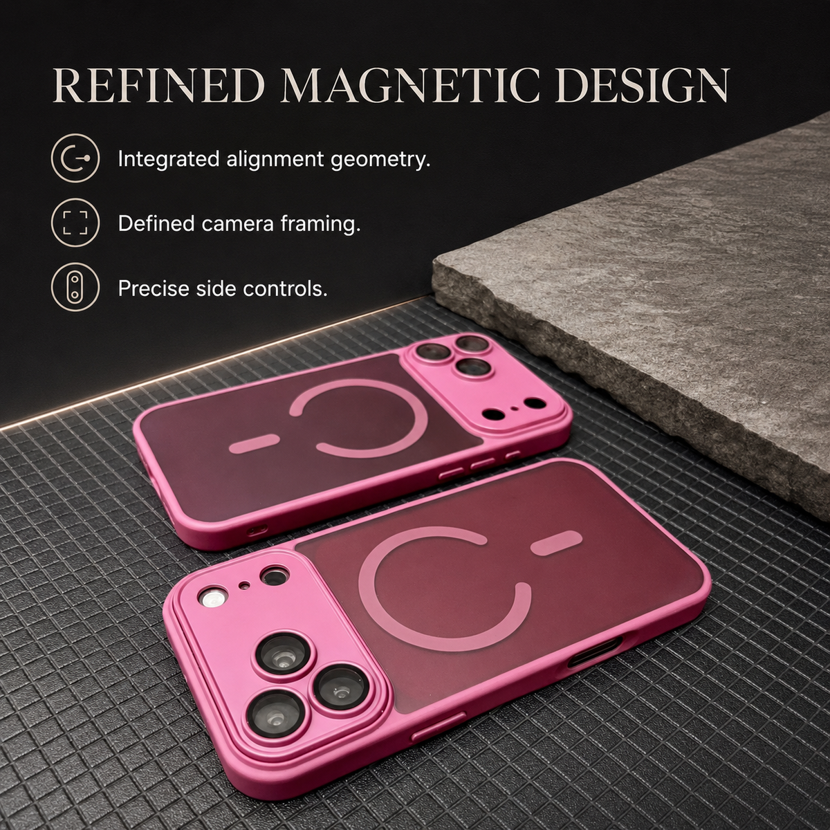 Premium iPhone Case Fashion Matte Transparent MagSafe Magnetic Back Shockproof Anti Fingerprint Slim Non Slip Durable Clear Protective Phone Cover Shell Case