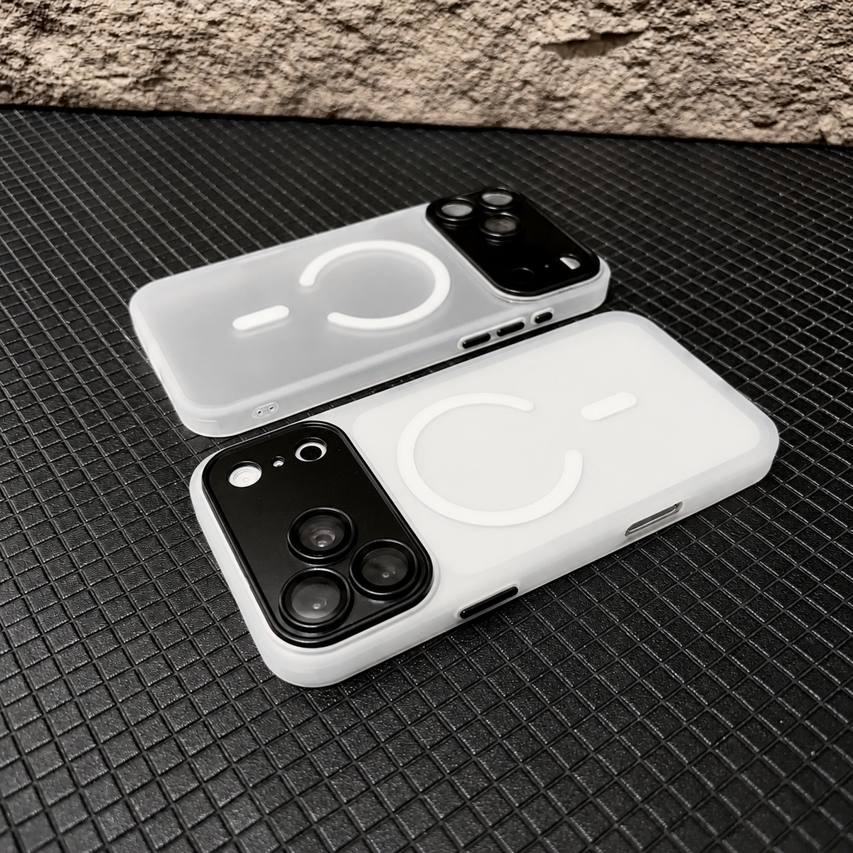 Premium iPhone Case Fashion Matte Transparent MagSafe Magnetic Back Shockproof Anti Fingerprint Slim Non Slip Durable Clear Protective Phone Cover Shell Case