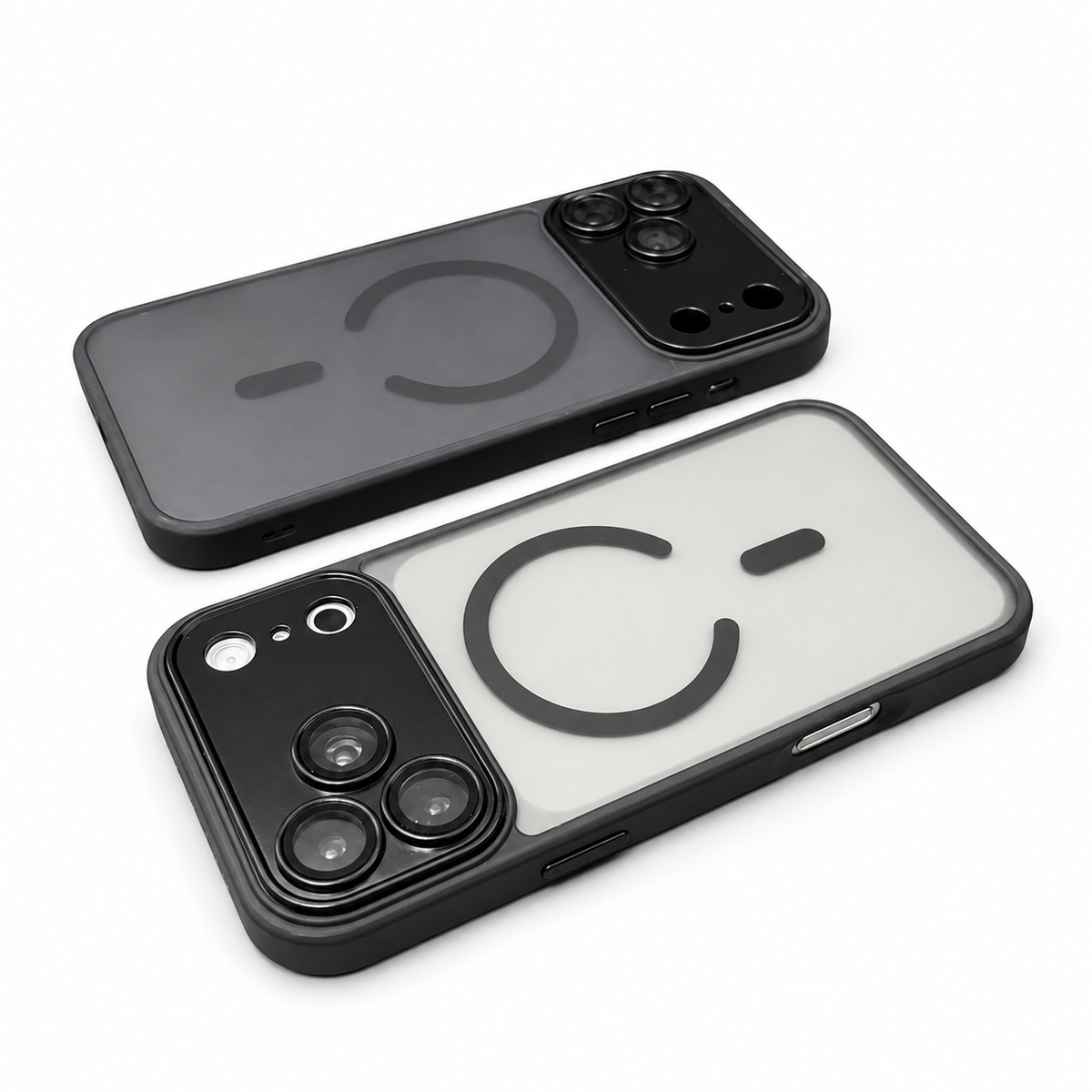 Premium iPhone Case Fashion Matte Transparent MagSafe Magnetic Back Shockproof Anti Fingerprint Slim Non Slip Durable Clear Protective Phone Cover Shell Case