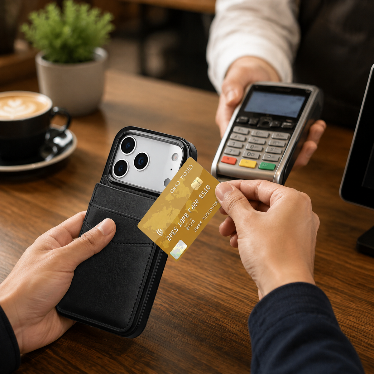 Premium iPhone Case Flip Wallet Card Holder Leather Cover Stand Shockproof Anti Fingerprint Protective Full Coverage Magnetic Retro Slim Design