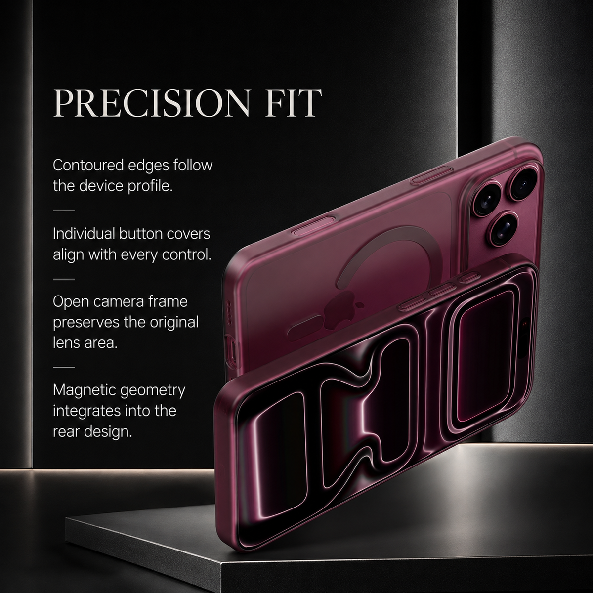 Premium iPhone Case Frosted Matte Translucent Clear MagSafe Magnetic Hard PC Ultra Thin Shockproof Anti Scratch Slim Lightweight Durable Protective Phone Cover