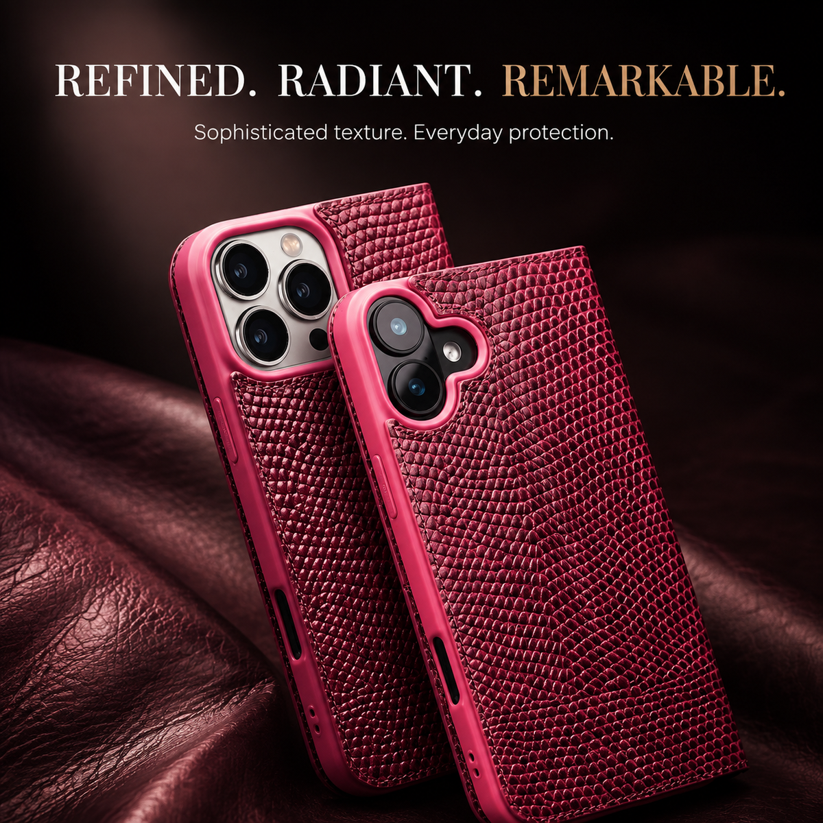 Premium iPhone Case Genuine Leather Flip Wallet Magnetic Closure Kickstand Card Holder Shockproof Dustproof Non Slip Full Coverage Protective Cover