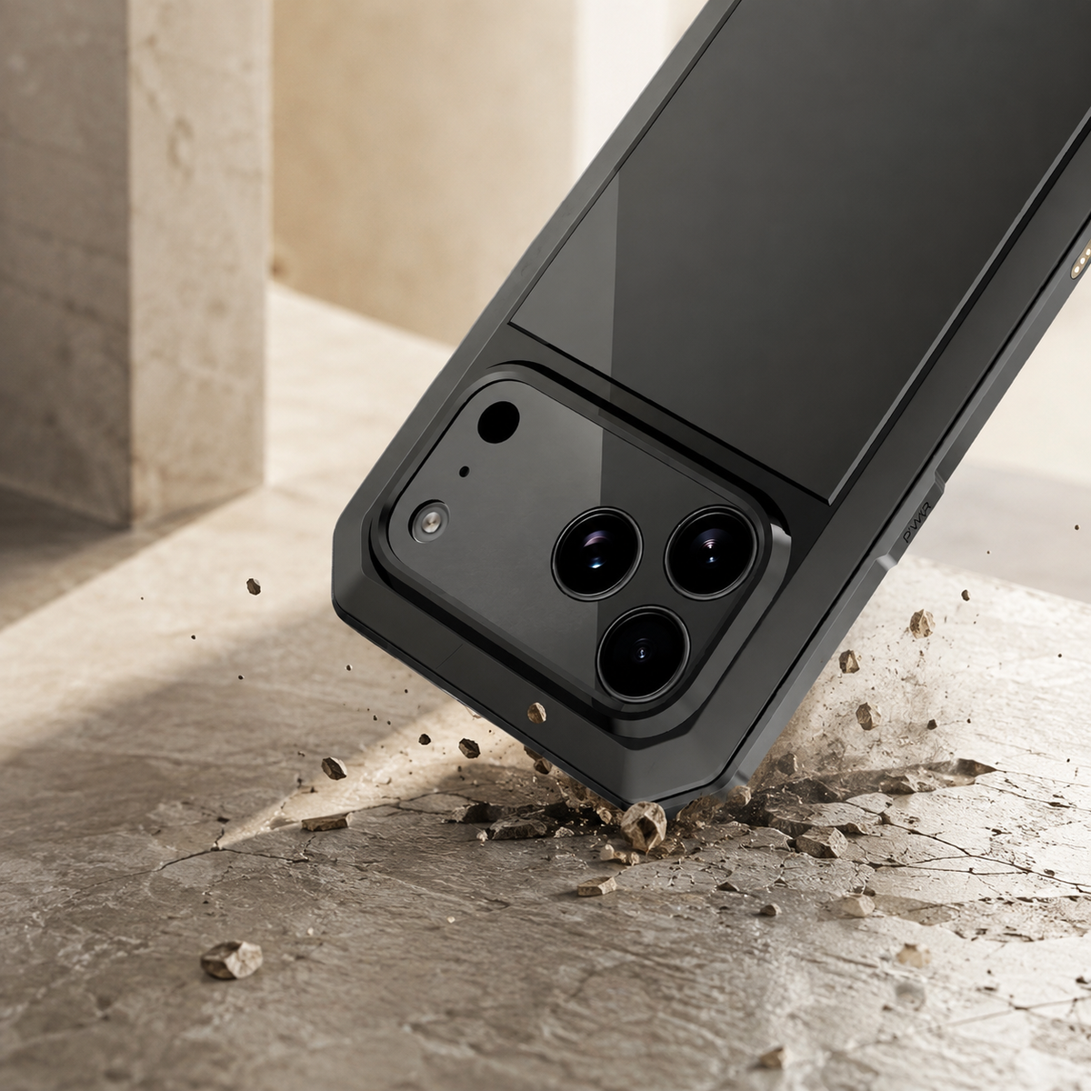 Premium iPhone Case Heavy Duty Aluminum Armor 360 Full Body Shockproof Protective Cover Anti Scratch Anti Fingerprint Non Slip Reinforced Rugged Case