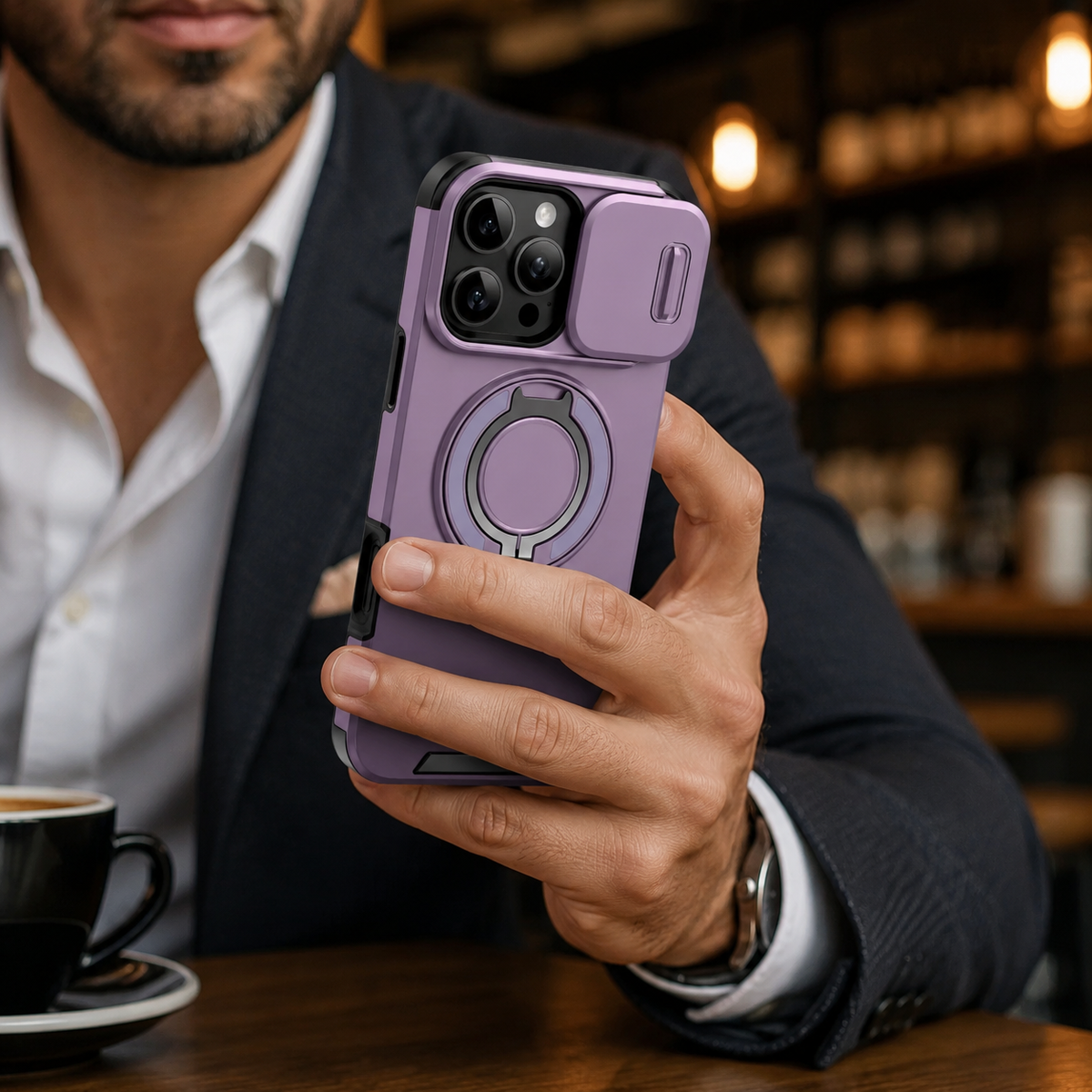 Premium iPhone Case Heavy Duty Armor Shockproof Magnetic Car Mount Stand Holder Anti Drop Rugged Slim Durable Tough Full Protective Phone Cover Shell Case
