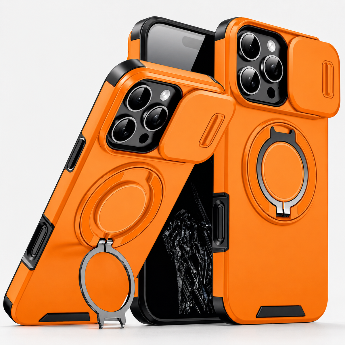 Premium iPhone Case Heavy Duty Armor Shockproof Magnetic Car Mount Stand Holder Anti Drop Rugged Slim Durable Tough Full Protective Phone Cover Shell Case