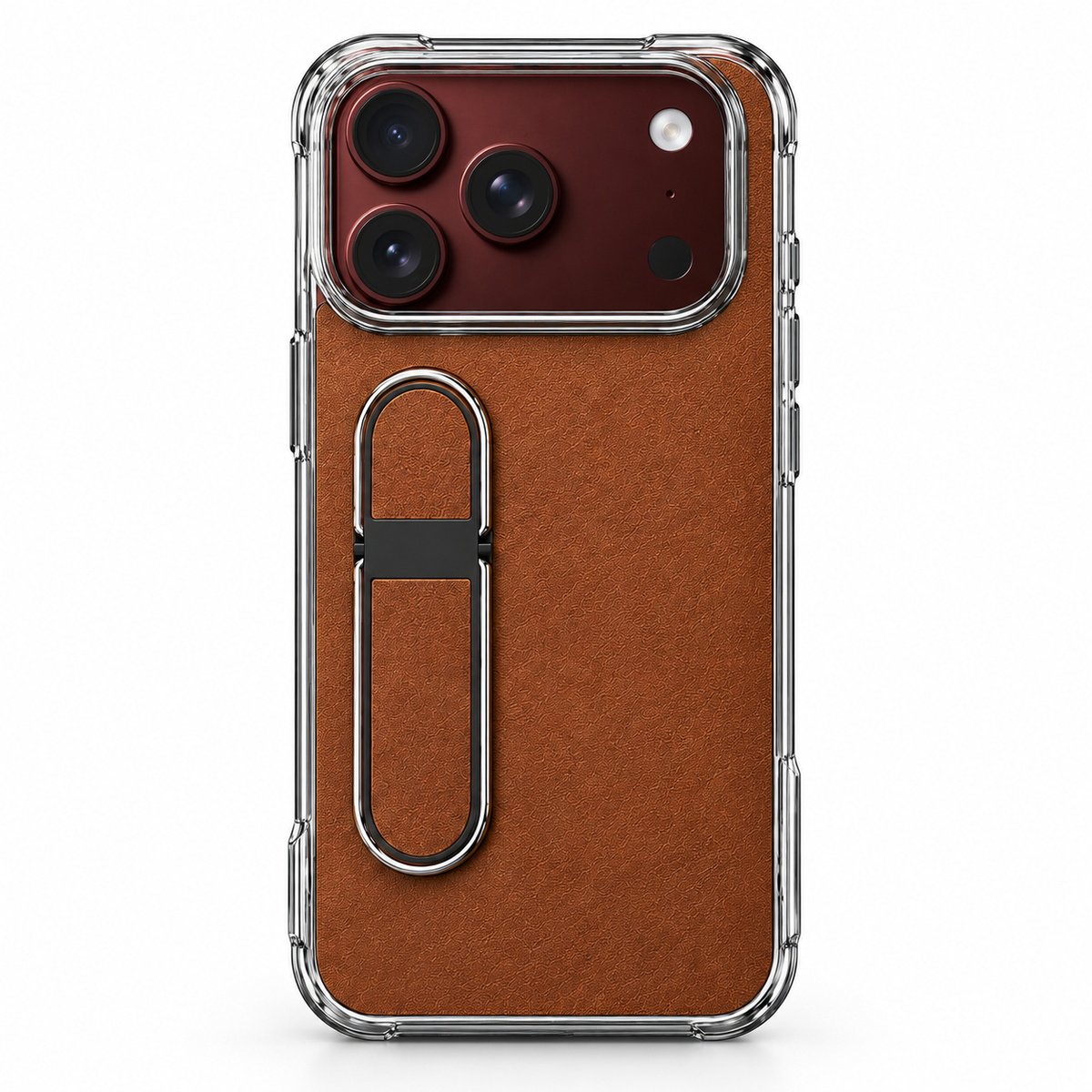 Premium iPhone Case Hidden Bar Folding Stand Foldable Cover Full Protection Shockproof Sweat Resistant Non Slip Slim Durable Protective Phone Cover Case