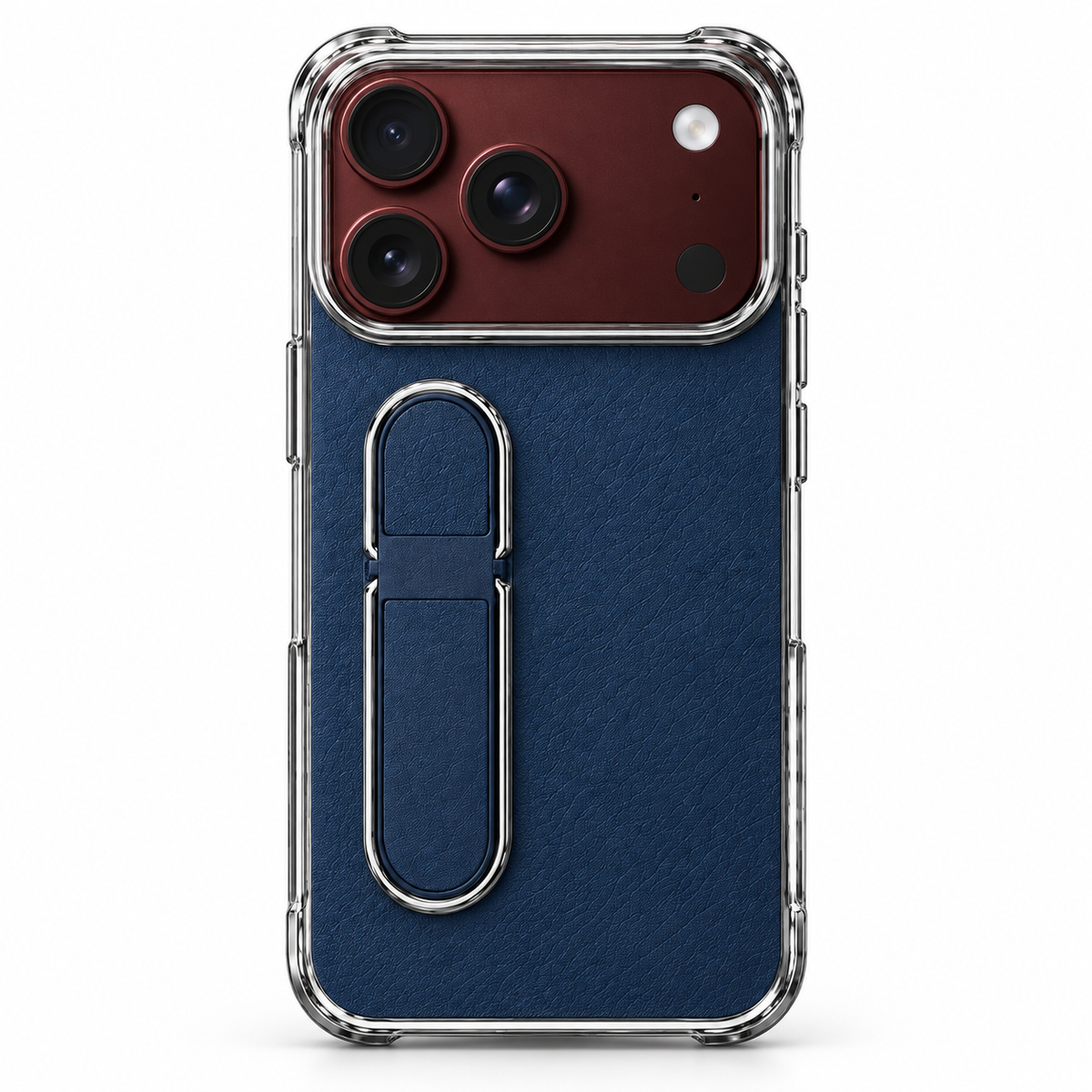 Premium iPhone Case Hidden Bar Folding Stand Foldable Cover Full Protection Shockproof Sweat Resistant Non Slip Slim Durable Protective Phone Cover Case