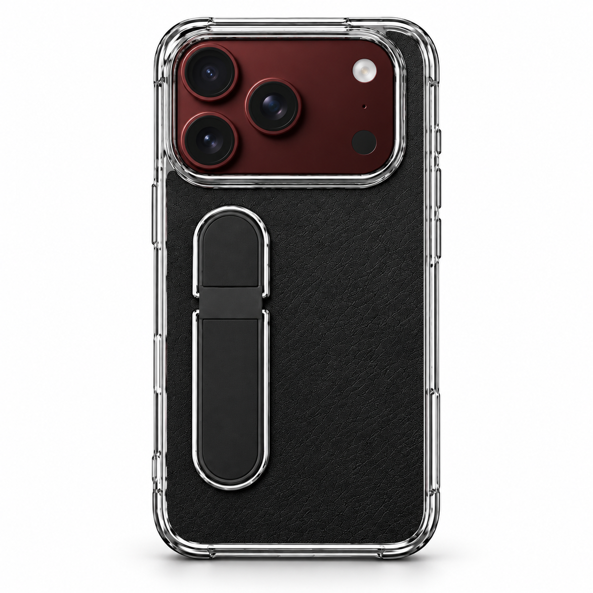 Premium iPhone Case Hidden Bar Folding Stand Foldable Cover Full Protection Shockproof Sweat Resistant Non Slip Slim Durable Protective Phone Cover Case