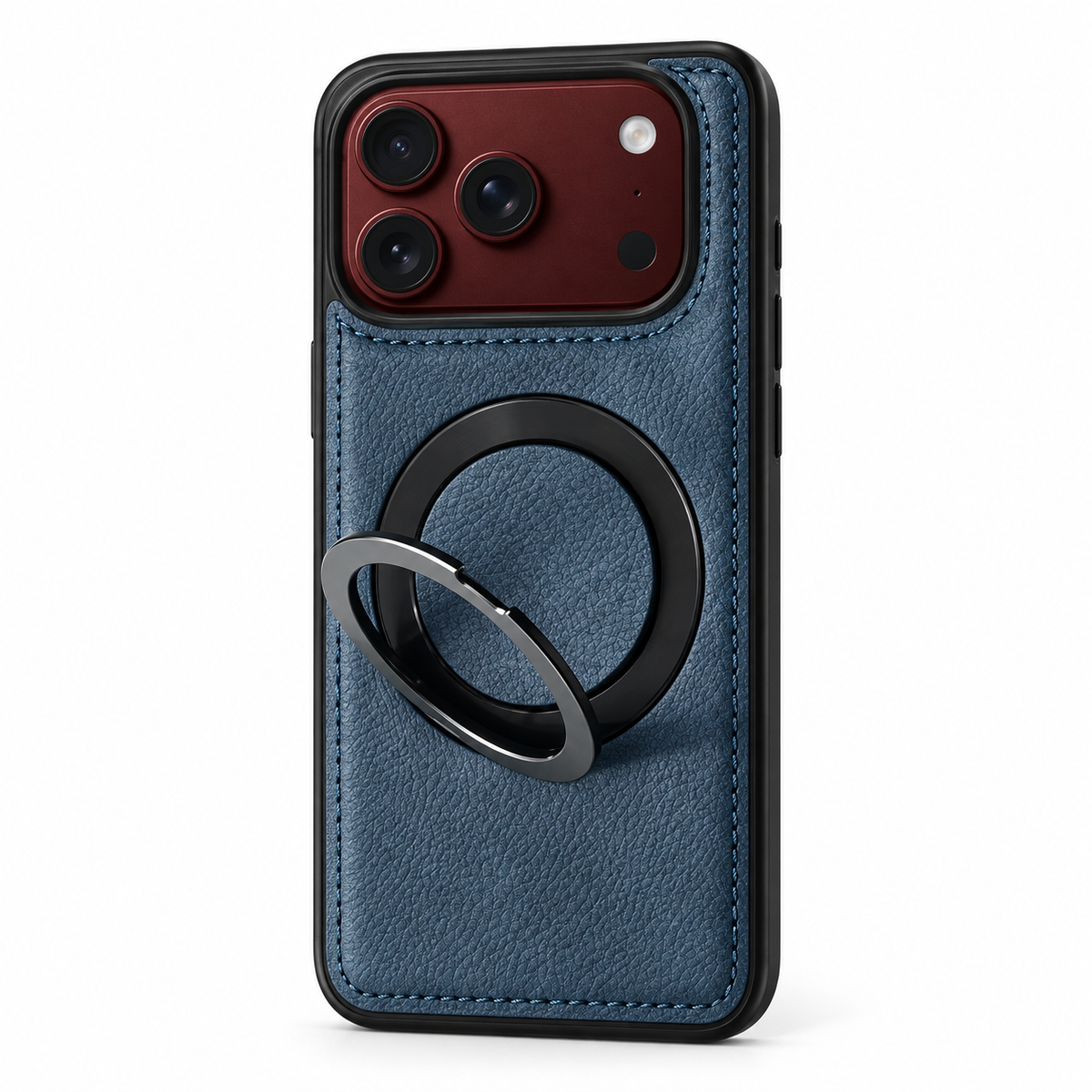 Premium iPhone Case Hinge Protection MagSafe Magnetic Wireless Charging 360 Rotating Ring Holder Shockproof Slim Durable Protective Tough Phone Cover Case