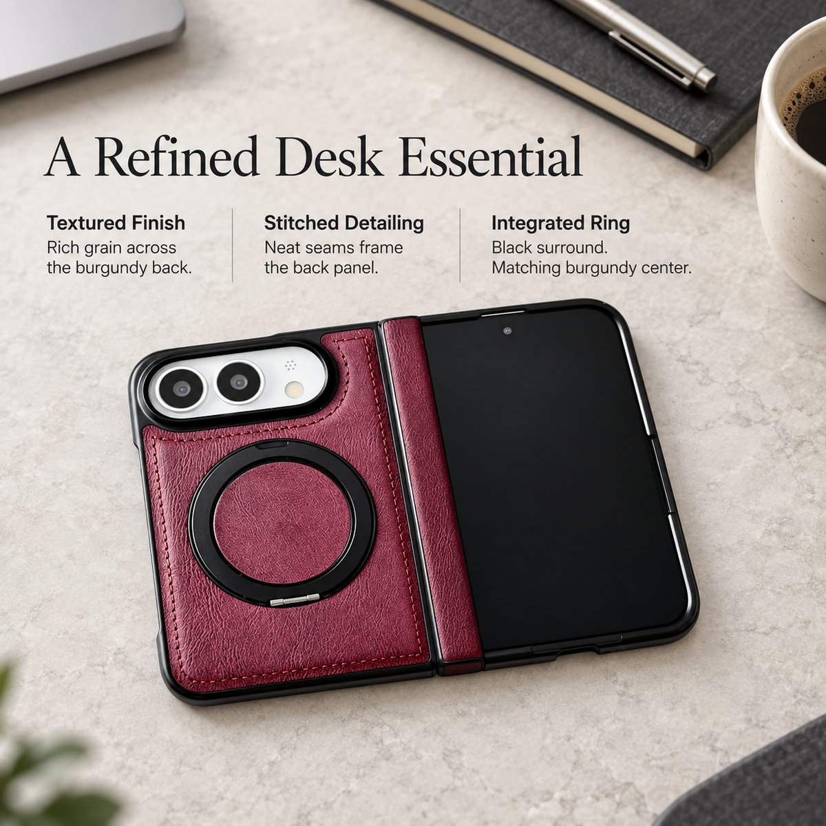 Premium iPhone Case Hinge Protection MagSafe Magnetic Wireless Charging 360 Rotating Ring Holder Shockproof Slim Durable Protective Tough Phone Cover Case