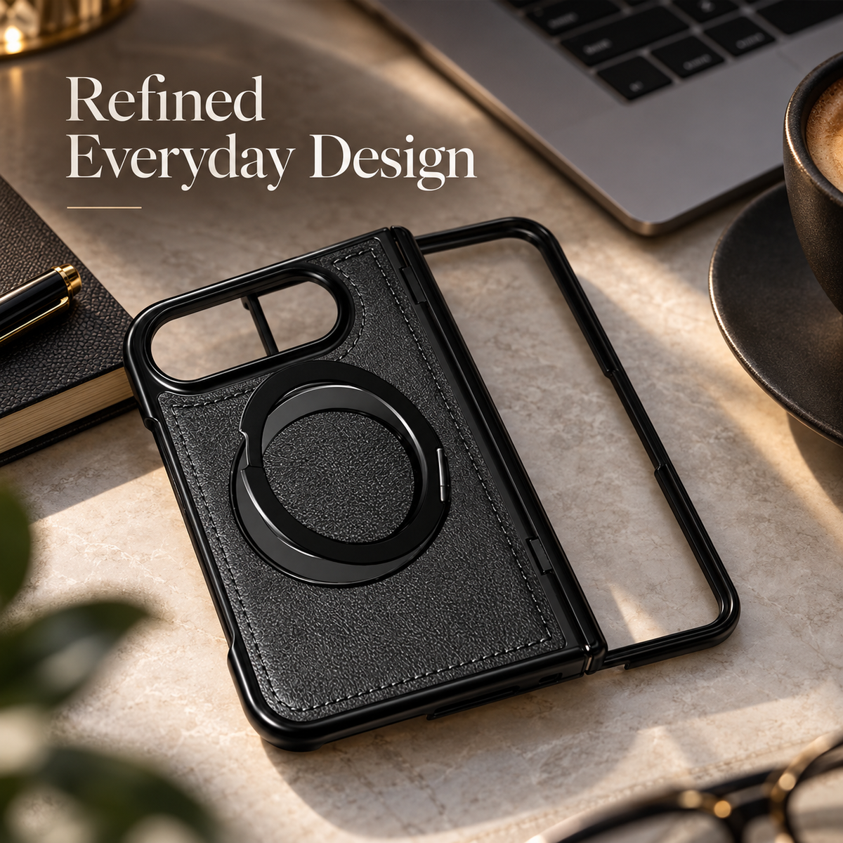 Premium iPhone Case Hinge Protection MagSafe Magnetic Wireless Charging 360 Rotating Ring Holder Shockproof Slim Durable Protective Tough Phone Cover Case