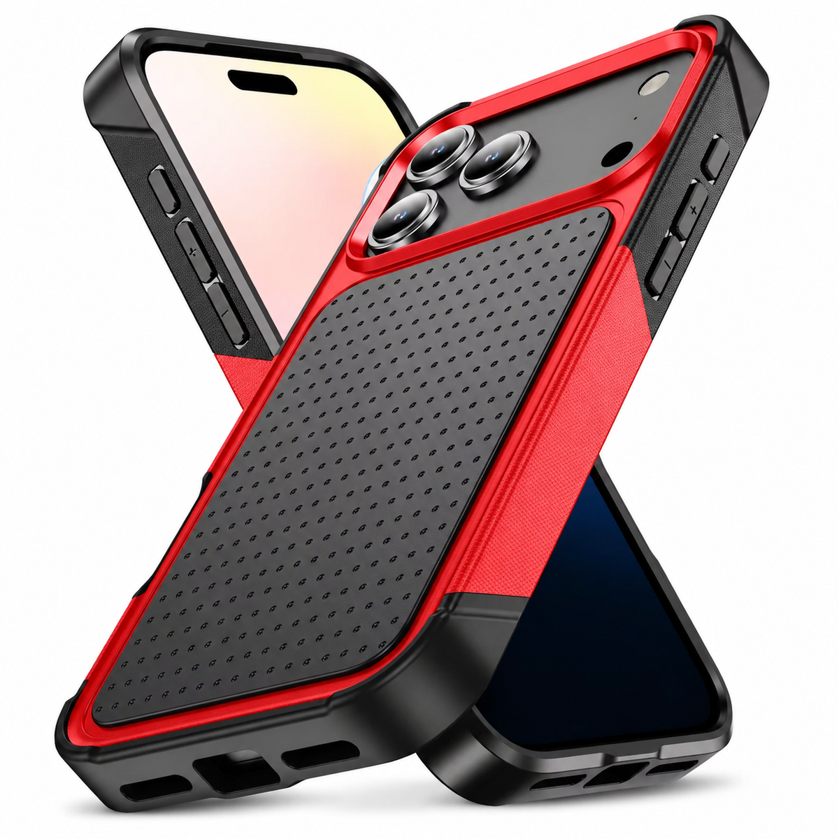 Premium iPhone Case — Hybrid Armor Shockproof Magnetic Wallet Cover with Built-In Stand, Non-Slip Grip, Rugged Protective Design and Card Storage