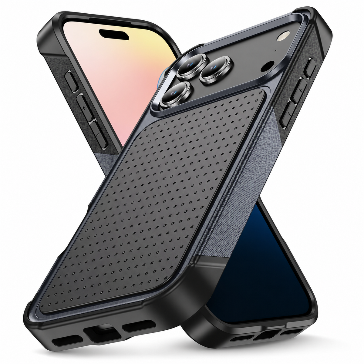 Premium iPhone Case — Hybrid Armor Shockproof Magnetic Wallet Cover with Built-In Stand, Non-Slip Grip, Rugged Protective Design and Card Storage
