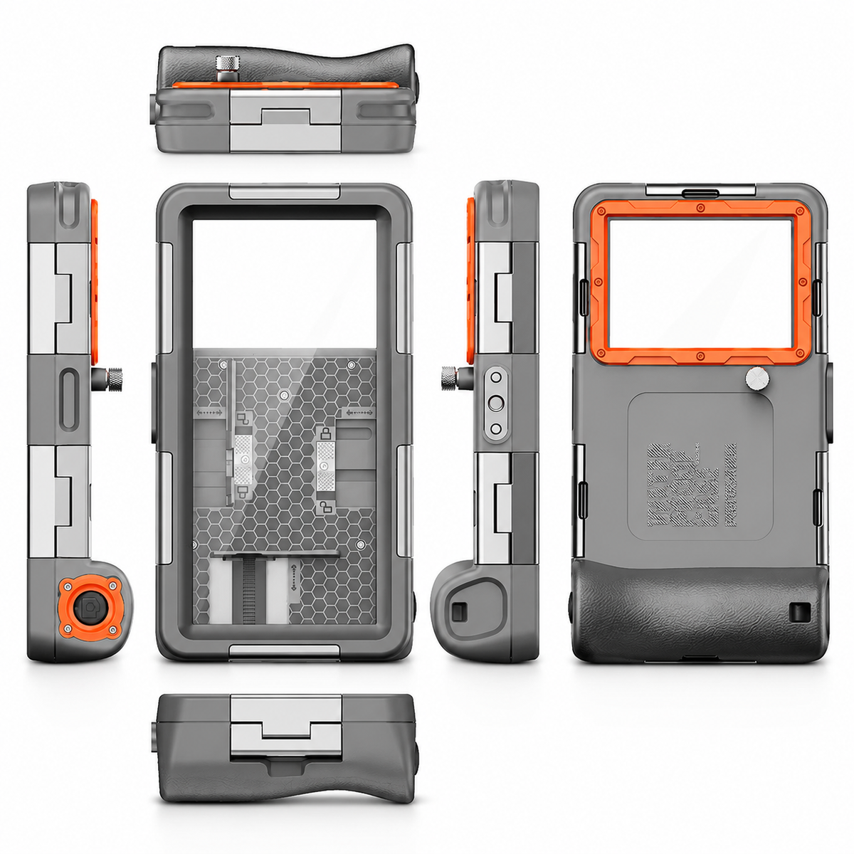 Premium iPhone Case IP68 Waterproof Diving Pouch 15m 50ft PC TPU Shockproof Anti Scratch Lanyard Underwater Photography Full Cover Protection Safe Use