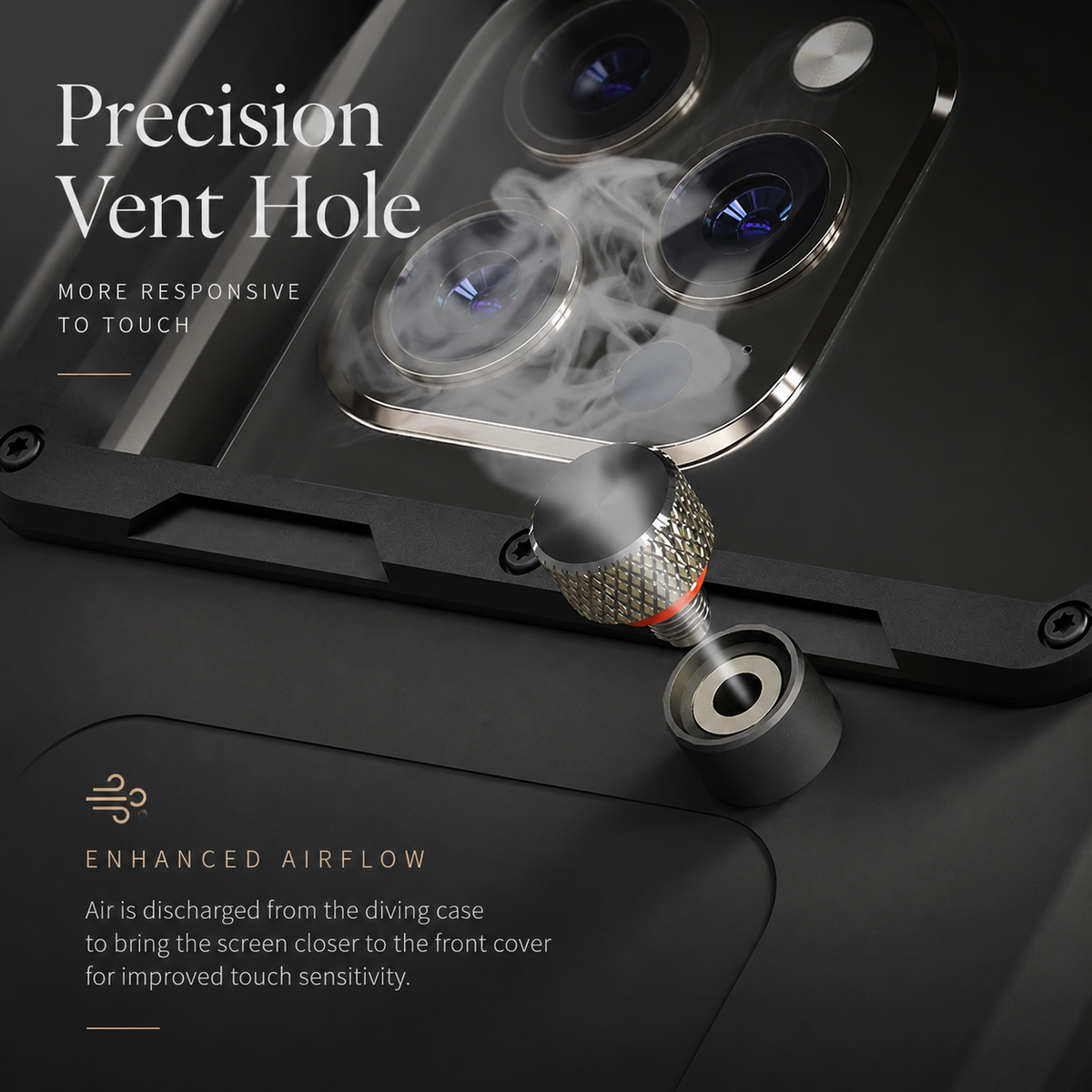 Premium iPhone Case IP68 Waterproof Full Body Shockproof Cover Anti-Scratch Sealed 15m Underwater Protection Secure Lanyard PC TPU Durable Gear Design
