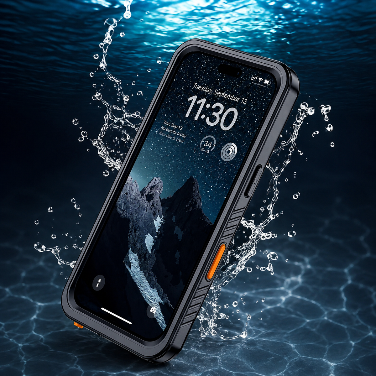 Premium iPhone Case IP68 Waterproof Magnetic Full Body Screen Protector Shockproof Dustproof MagSafe Compatible Non Slip Rugged Protective Cover Secure