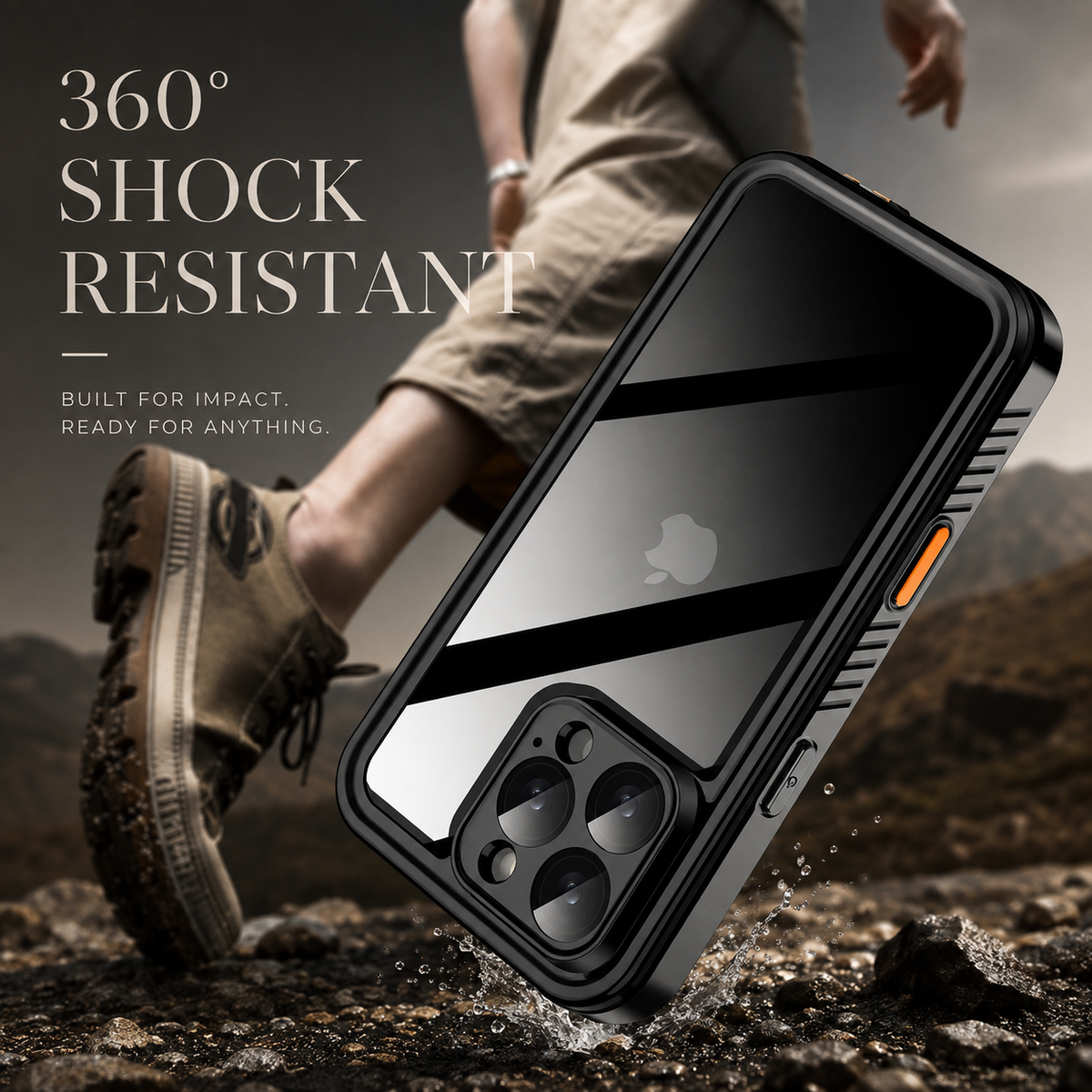 Premium iPhone Case IP68 Waterproof Magnetic Full Body Screen Protector Shockproof Dustproof MagSafe Compatible Non Slip Rugged Protective Cover Secure