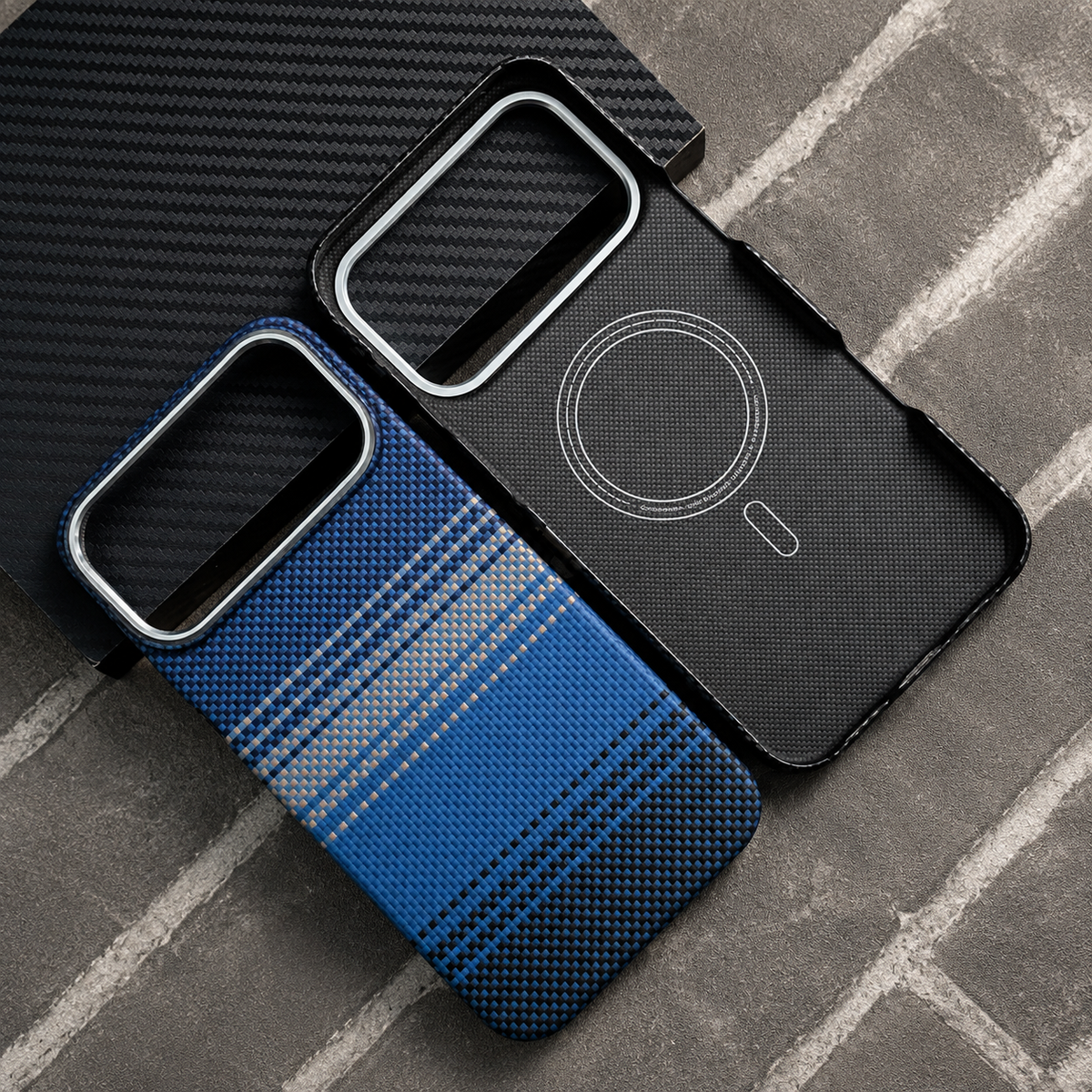 Premium iPhone Case Kevlar Aramid Carbon Fiber MagSafe Compatible Ultra Thin Shockproof Anti Scratch Matte Full Coverage Raised Lens Screen Guards Slim