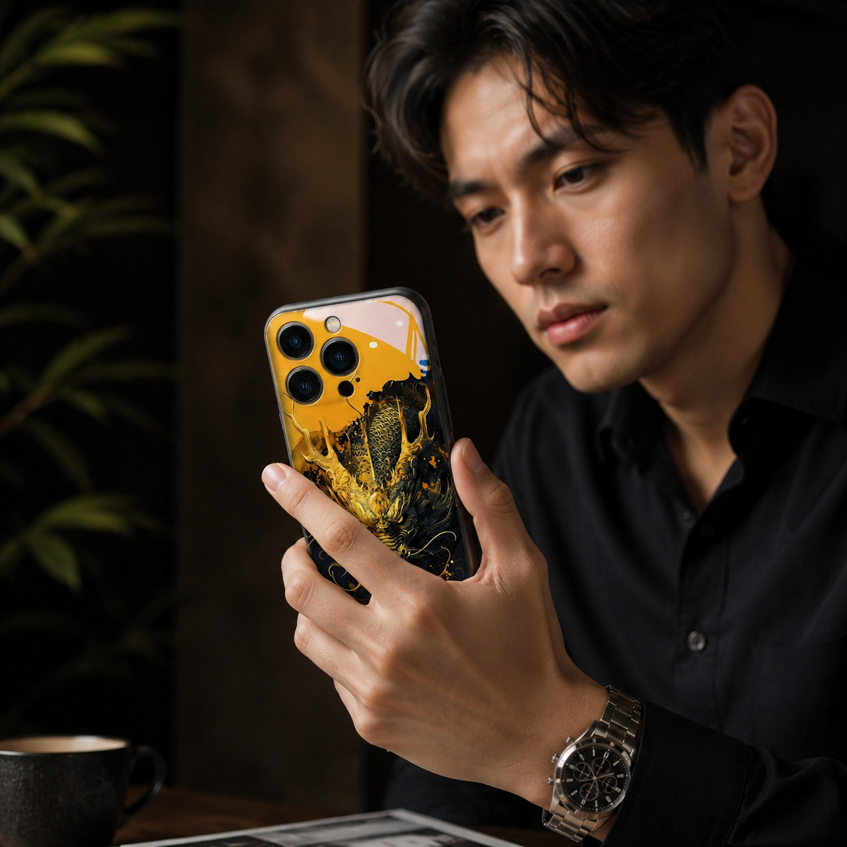 Premium iPhone Case LED Luminous Sound Reactive Tempered Glass Camera Protection Shockproof Protective Cover Slim Full Coverage Decorative Design Look