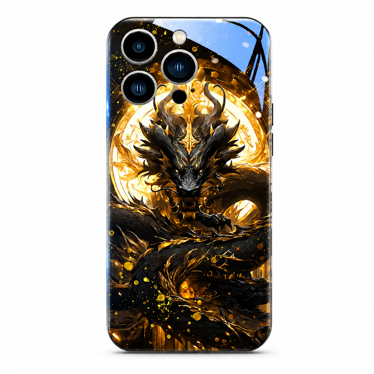 Premium iPhone Case LED Luminous Sound Reactive Tempered Glass Camera Protection Shockproof Protective Cover Slim Full Coverage Decorative Design Look