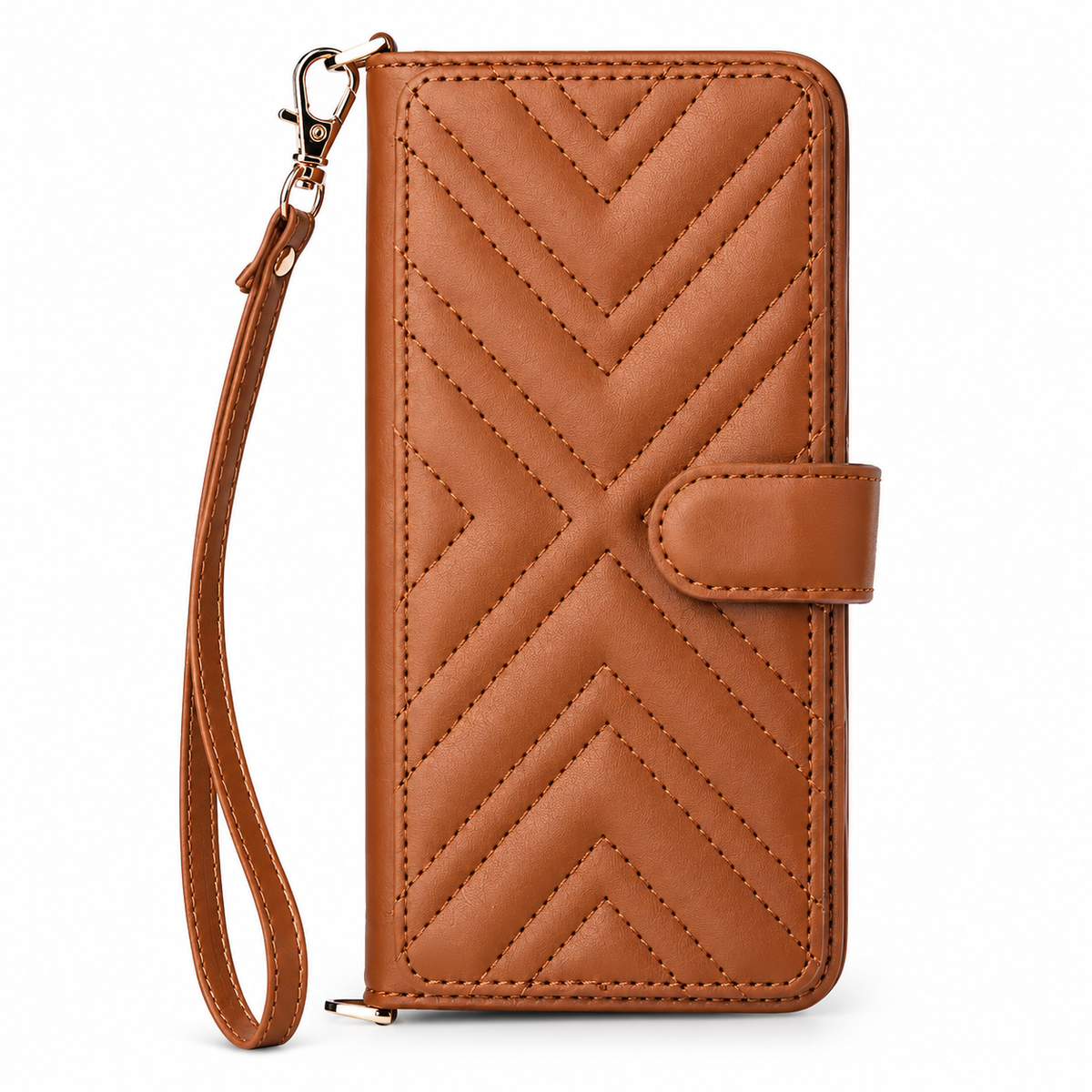 Premium iPhone Case Leather Flip Wallet Card Holder Shockproof Durable Cover Magnetic Closure Full Body Protection Slim Stand Design Scratch Resistant