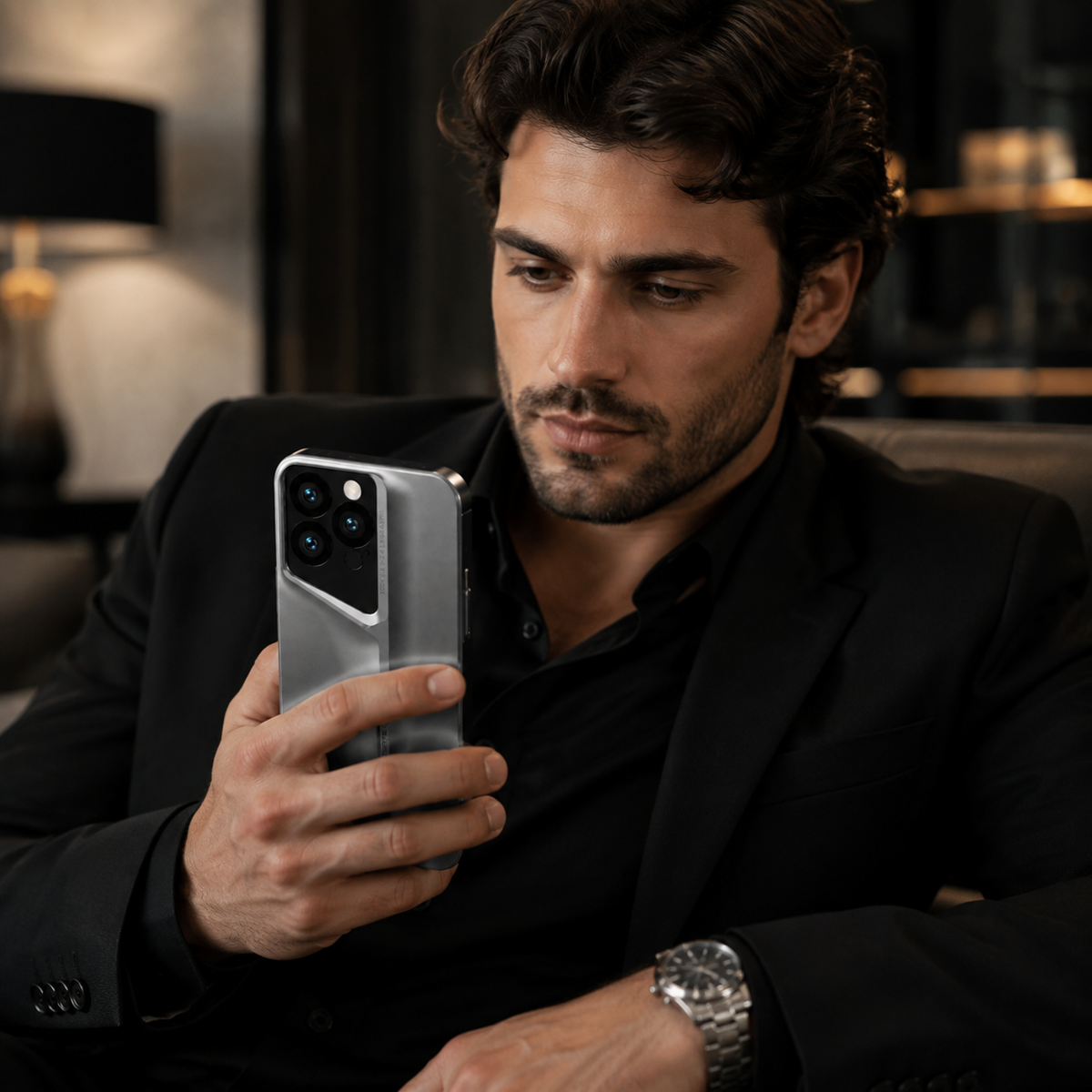 Premium iPhone Case Leather Magnetic Car Mount TPU Cover Shockproof Slim Anti Scratch Non Slip Protective Frame Full Coverage Everyday Protection Case