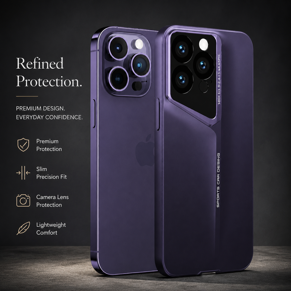 Premium iPhone Case Leather Magnetic Car Mount TPU Cover Shockproof Slim Anti Scratch Non Slip Protective Frame Full Coverage Everyday Protection Case