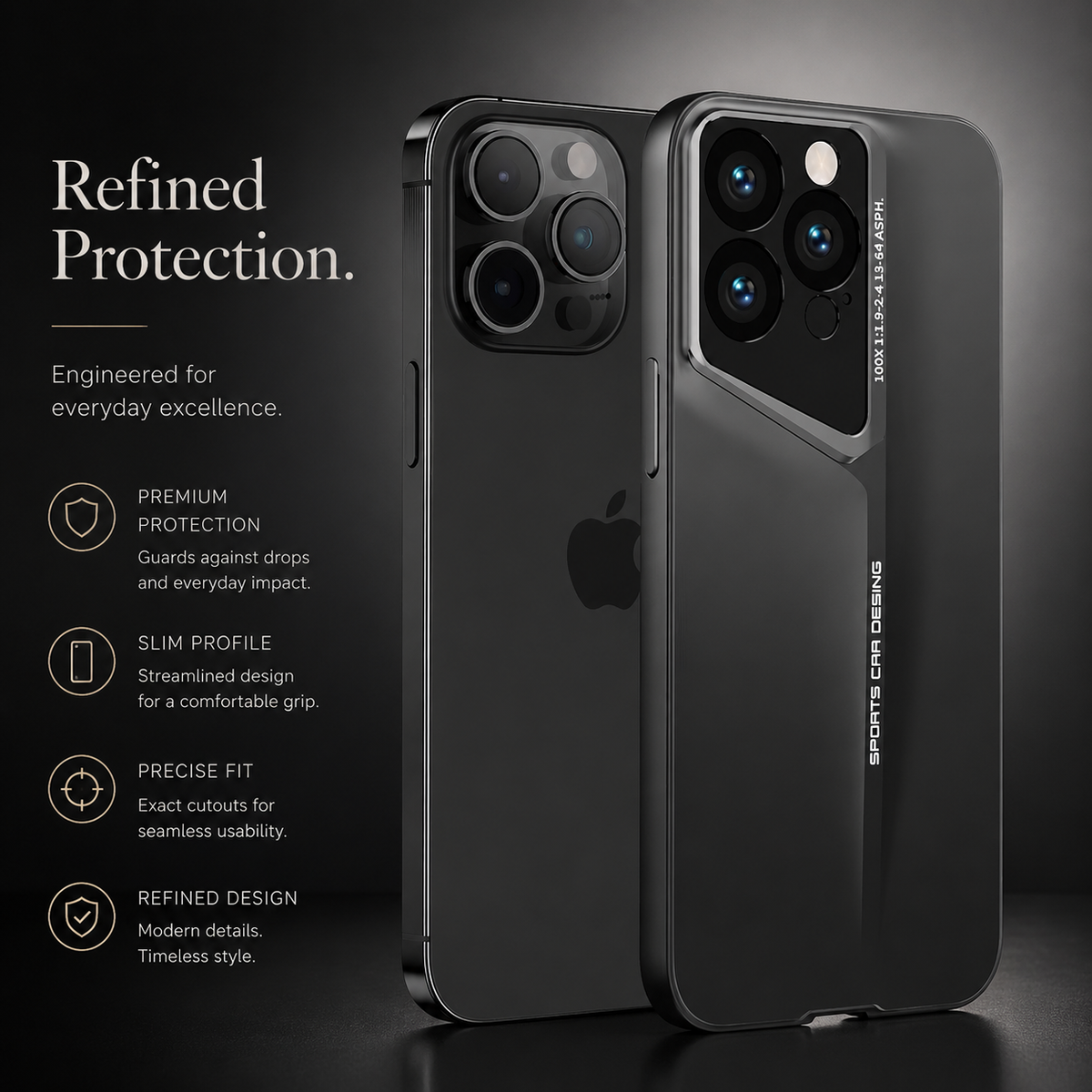 Premium iPhone Case Leather Magnetic Car Mount TPU Cover Shockproof Slim Anti Scratch Non Slip Protective Frame Full Coverage Everyday Protection Case