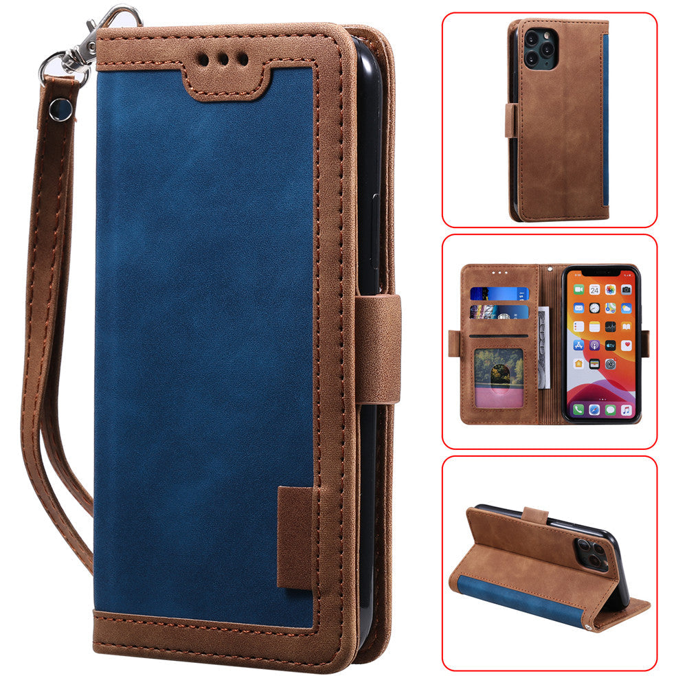 Premium iPhone Case Leather Wallet Flip Cover Card Slots Magnetic Closure Shockproof Full Body Protection Stand Function Slim Elegant Design Daily Use