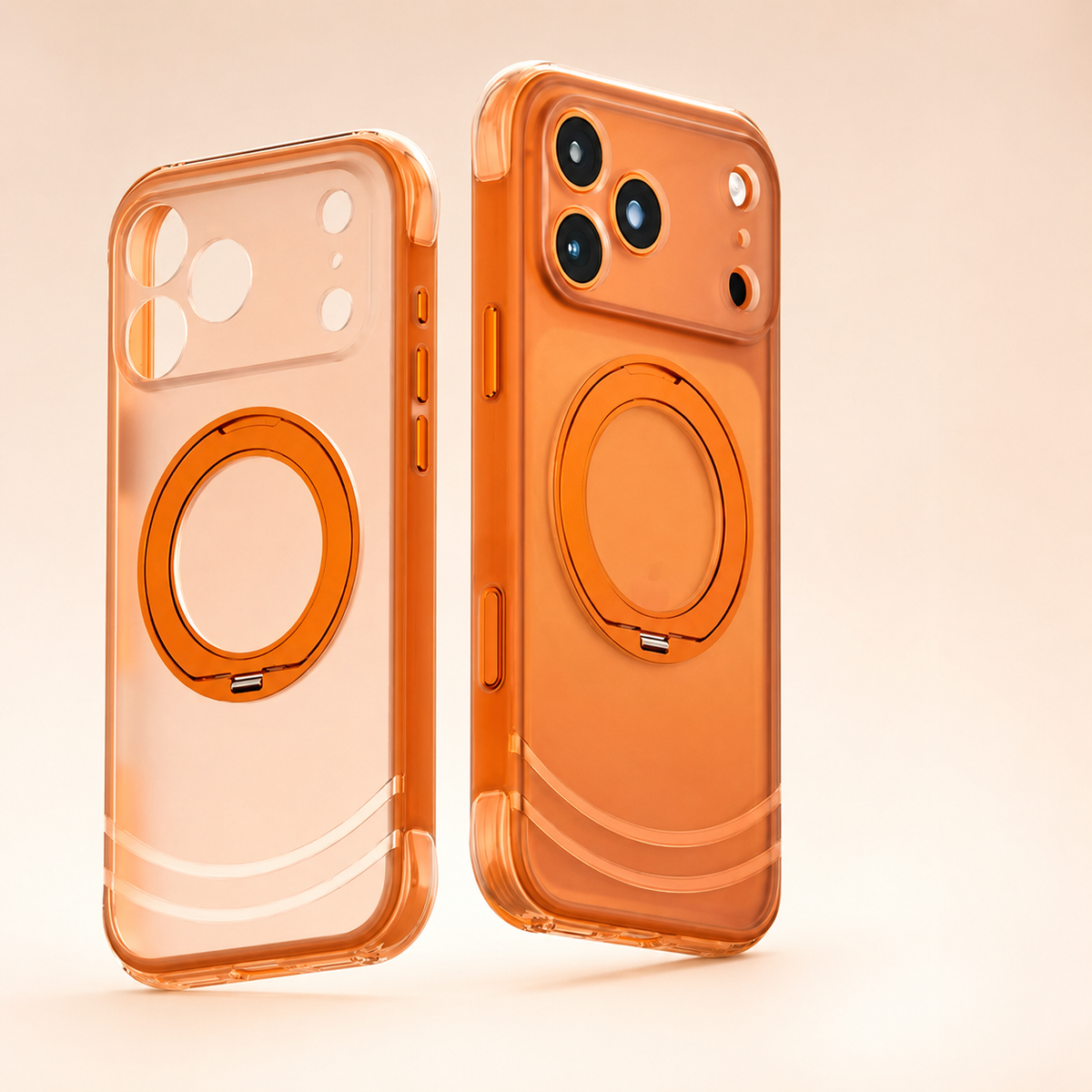 Premium iPhone Case Luxury 360 Rotating Magnetic Kickstand Skin Feel MagSafe AI Key Cover Shockproof Slim Fit Anti Drop Non Slip Durable Protective Phone Case