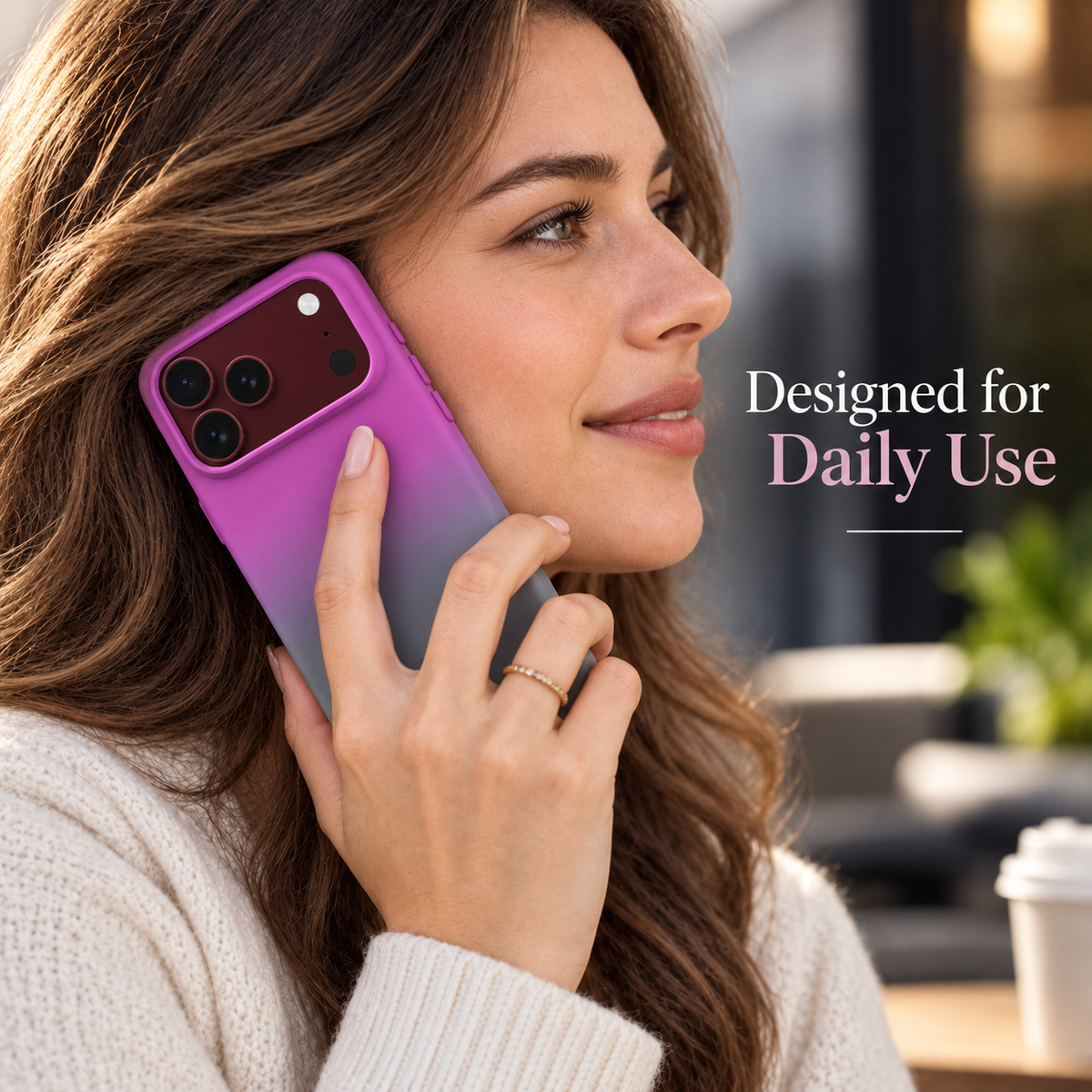 Premium iPhone Case Luxury Classic Gradient Dopamine Color Shockproof Folding Hard Back Slim Protective Anti Scratch Durable Stylish Phone Cover Case