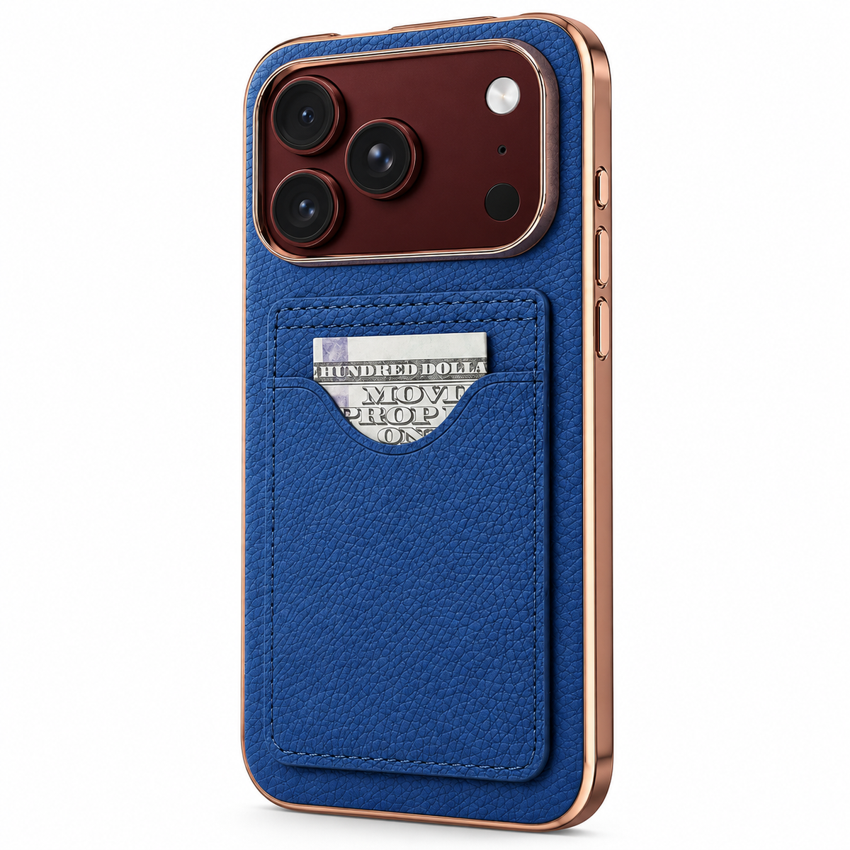 Premium iPhone Case Luxury Electroplating Matte Card Slot Holder Screen Protector Foldable Cover Shockproof Slim Durable Full Protective Phone Cover Case